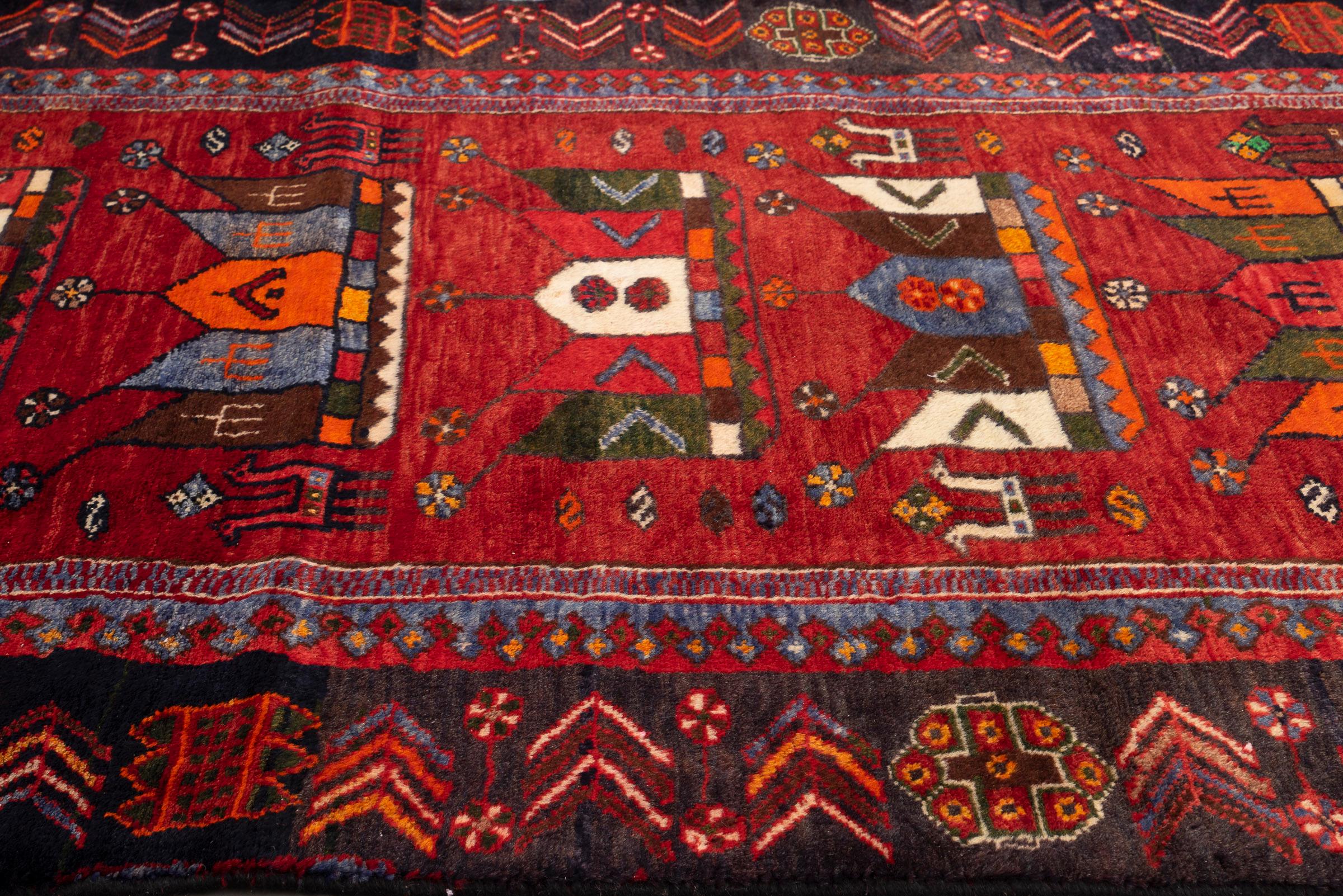Miane Crowns Persian Runner Rug