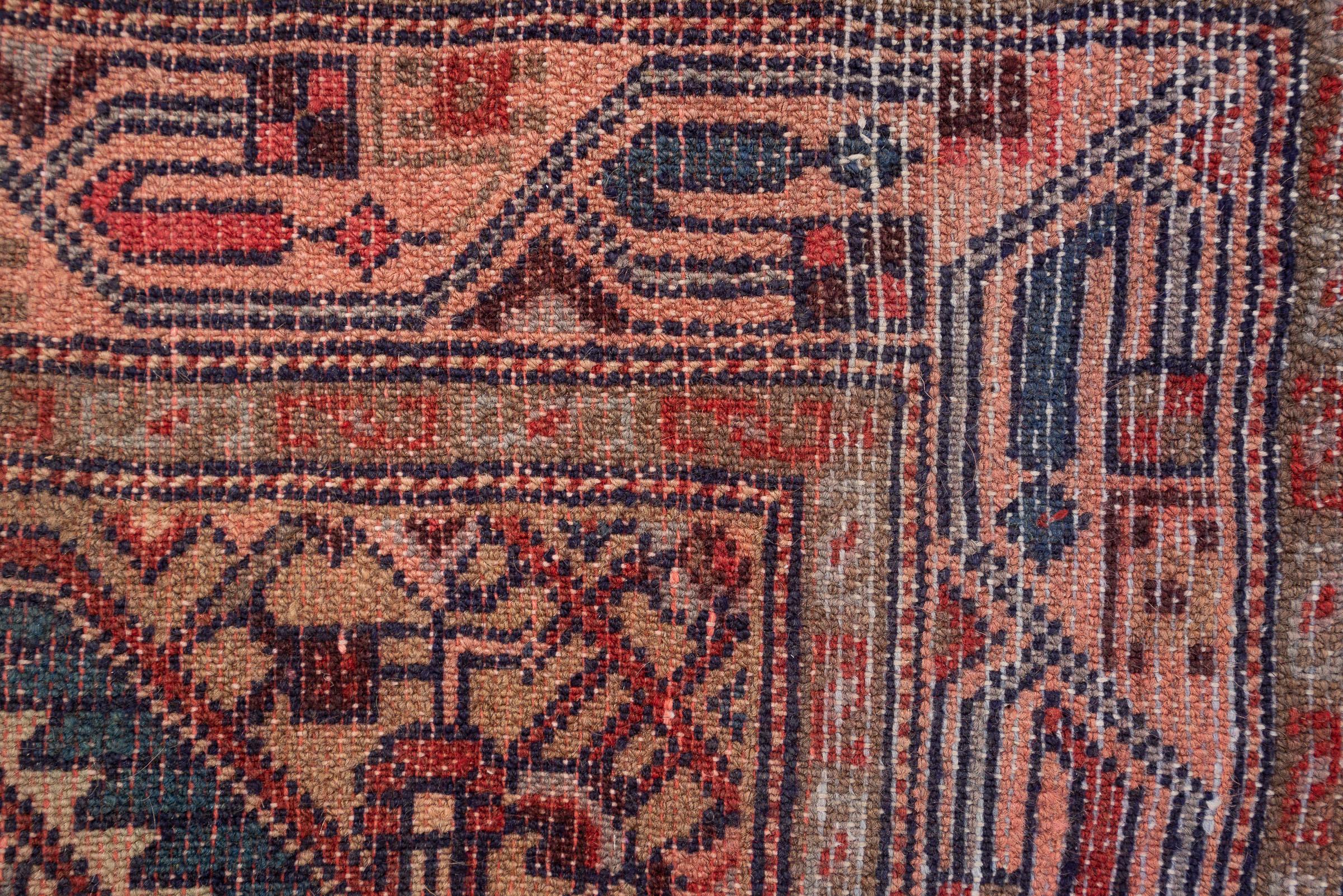 Fine Roodbar Tafresh Triple Toranj Kork Persian Runner Rug