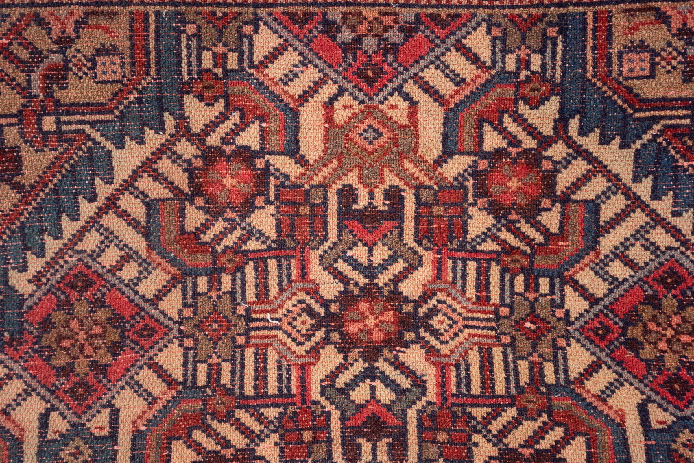 Fine Roodbar Tafresh Triple Toranj Kork Persian Runner Rug