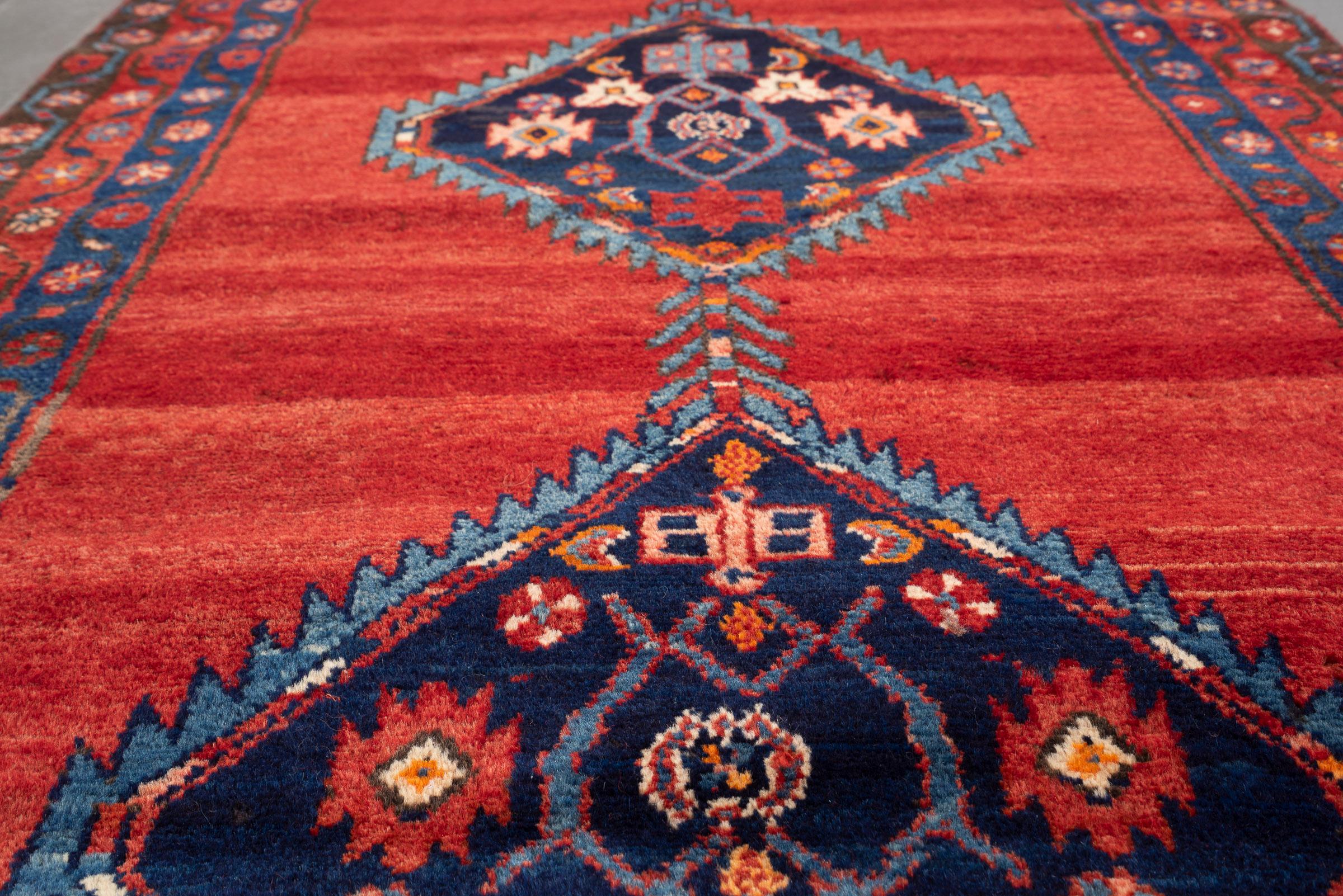 Antique Borchalu Five Medallion Persian Runner Rug, Early 20th Century