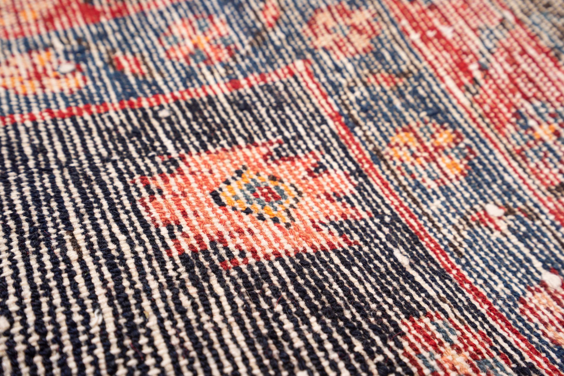Antique Borchalu Five Medallion Persian Runner Rug, Early 20th Century
