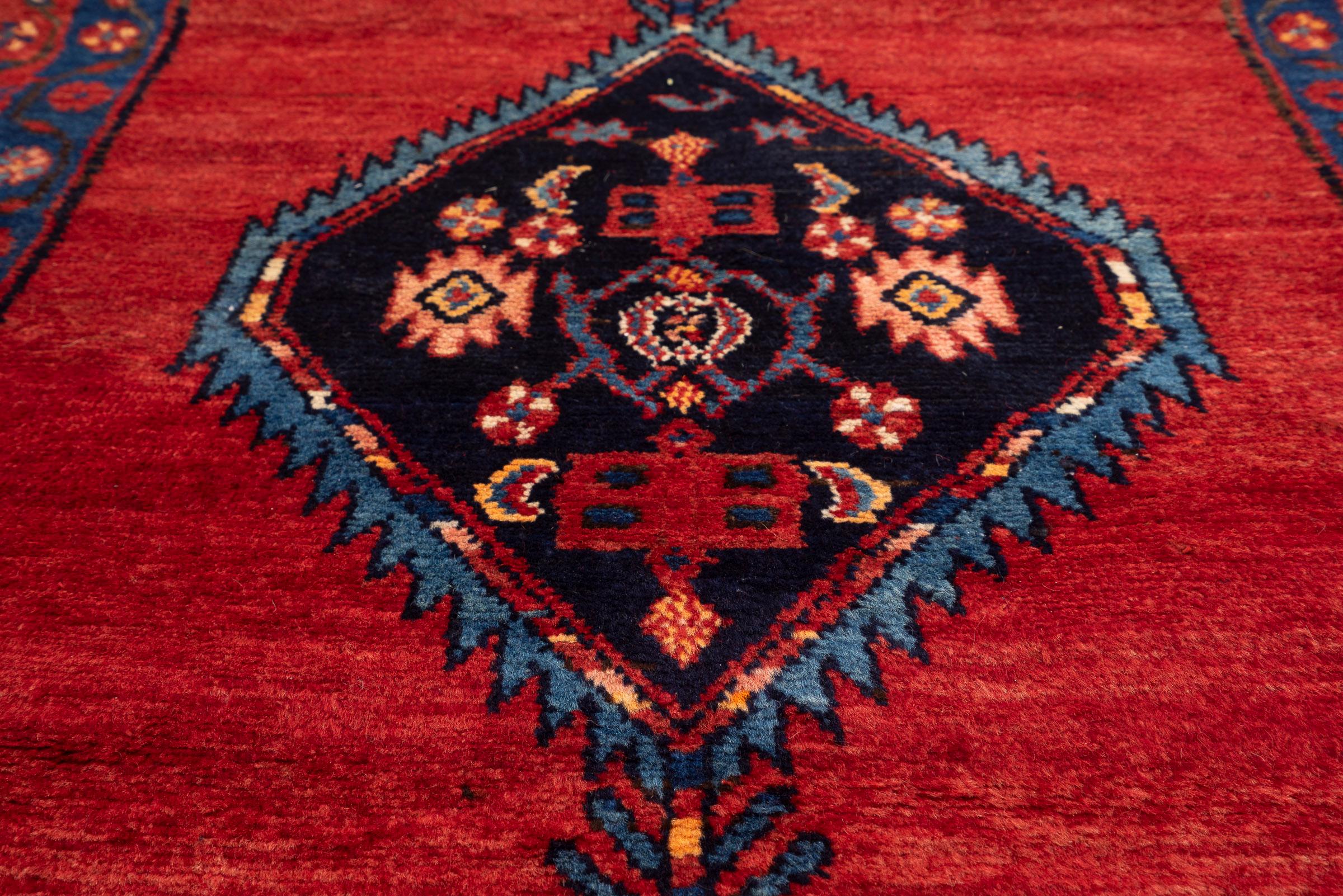 Antique Borchalu Five Medallion Persian Runner Rug, Early 20th Century