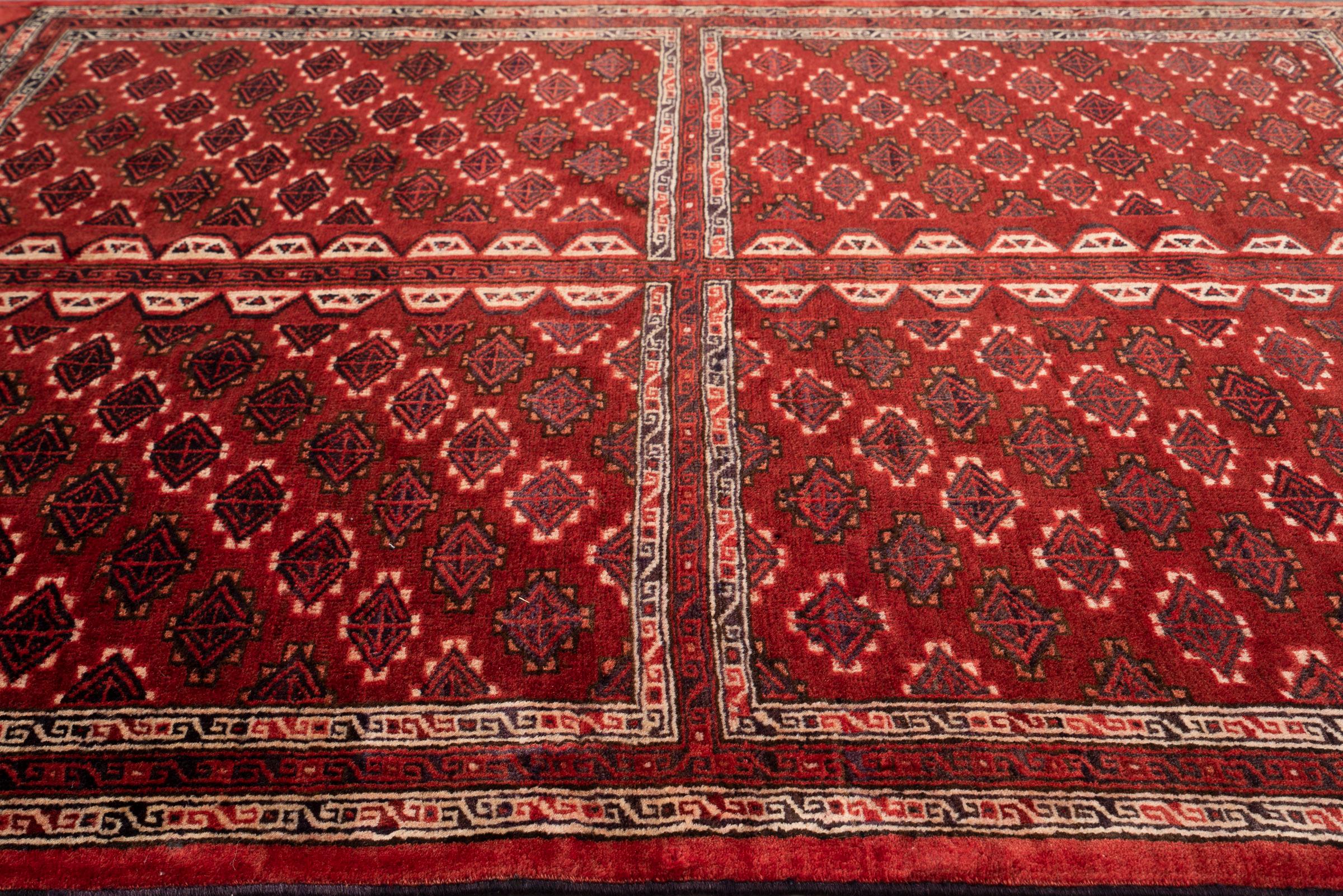 Vintage Fine Torkaman 4 Qabi Persian Rug