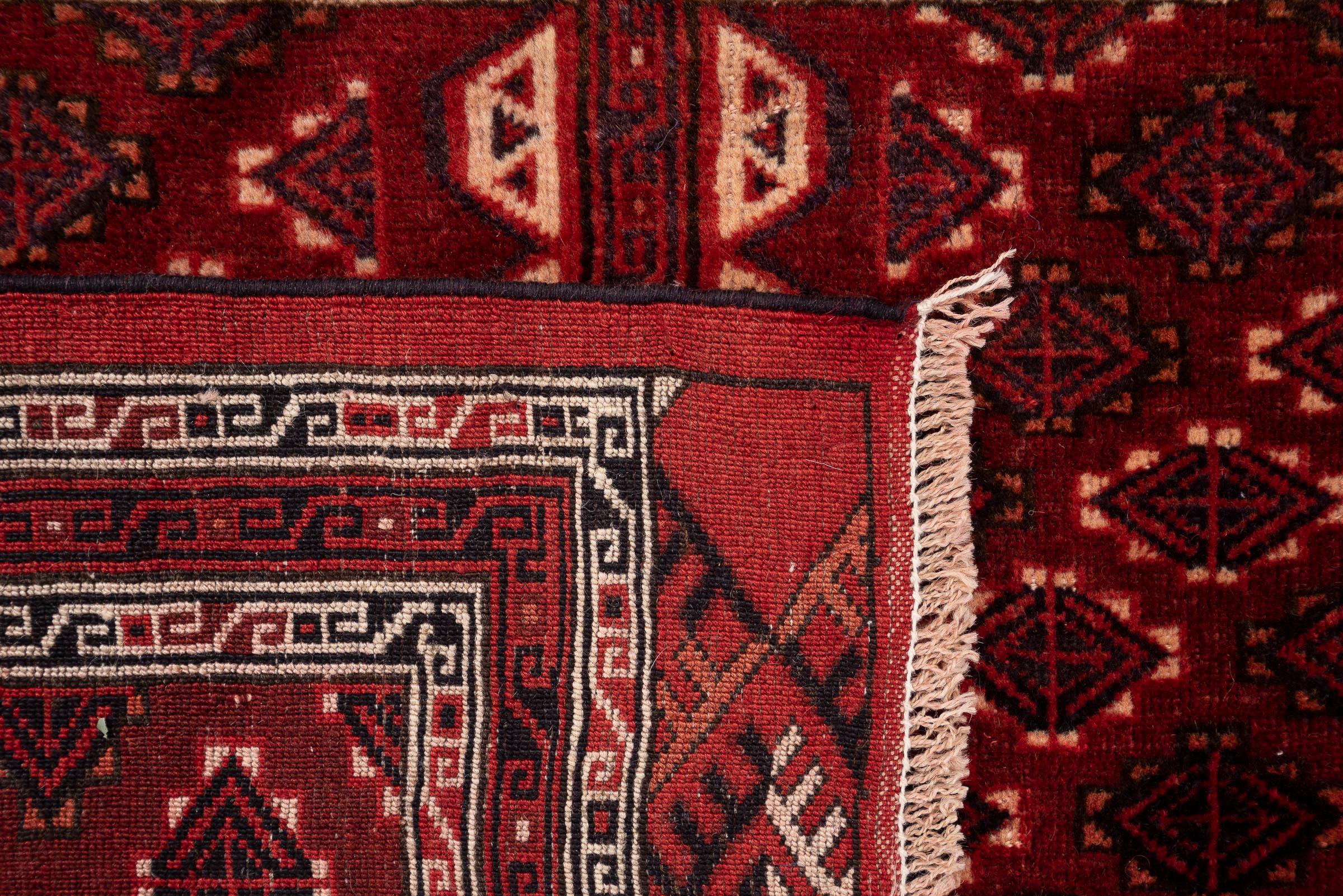 Vintage Fine Torkaman 4 Qabi Persian Rug