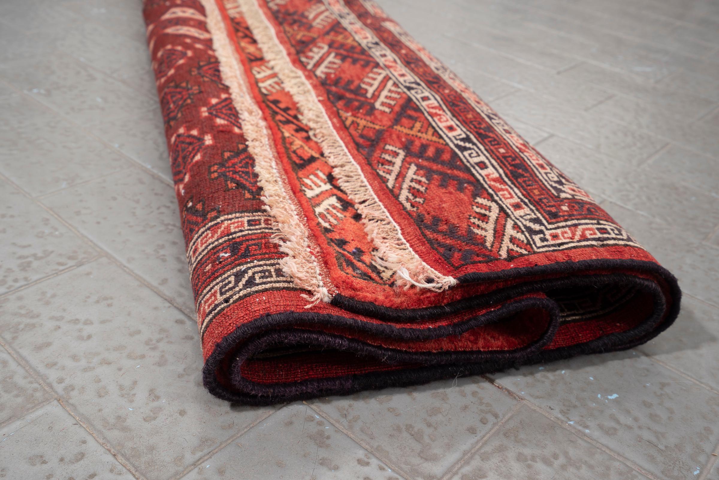 Vintage Fine Torkaman 4 Qabi Persian Rug