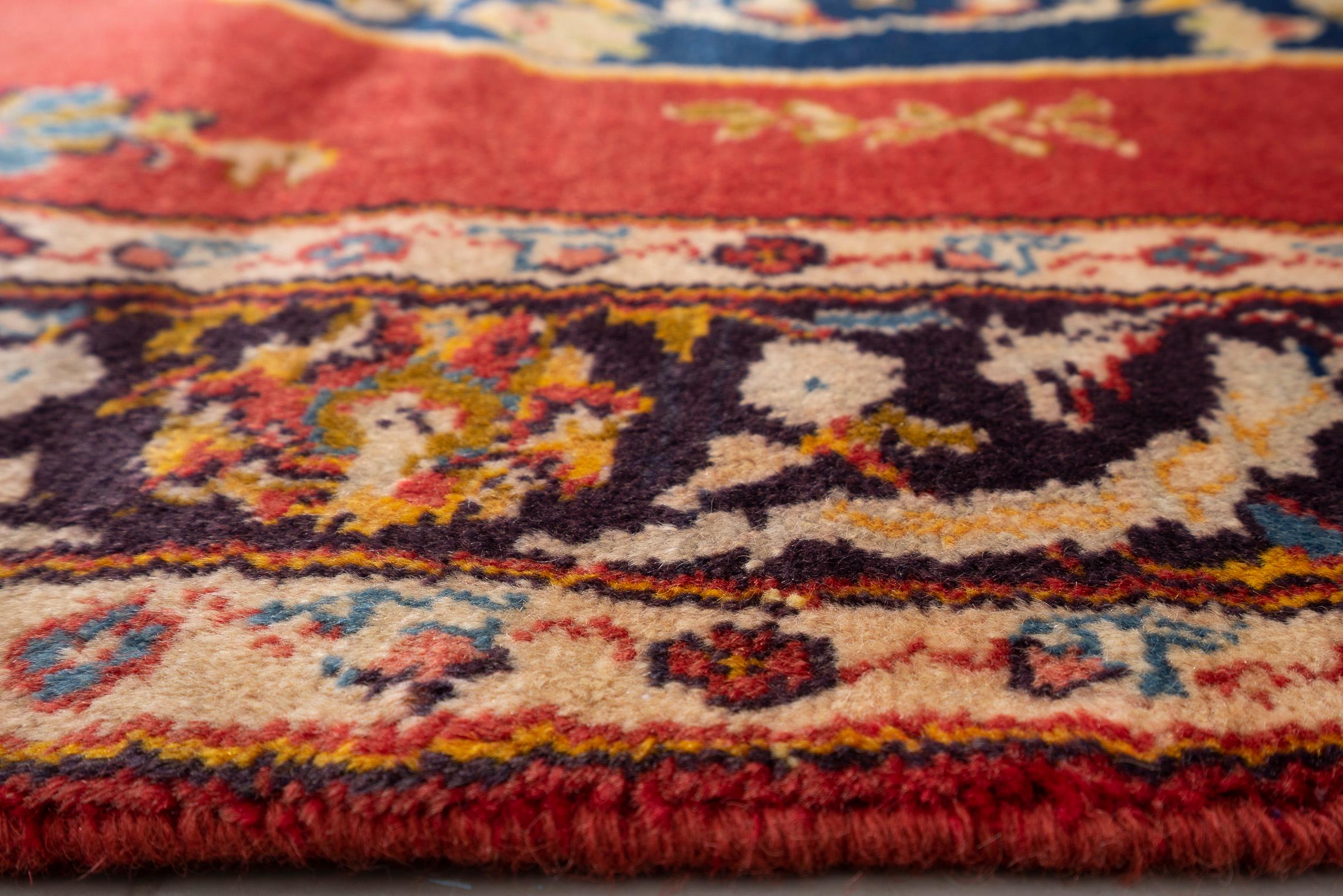 Antique Fine Hamadan Armenian Lachak Toranj Persian Rug