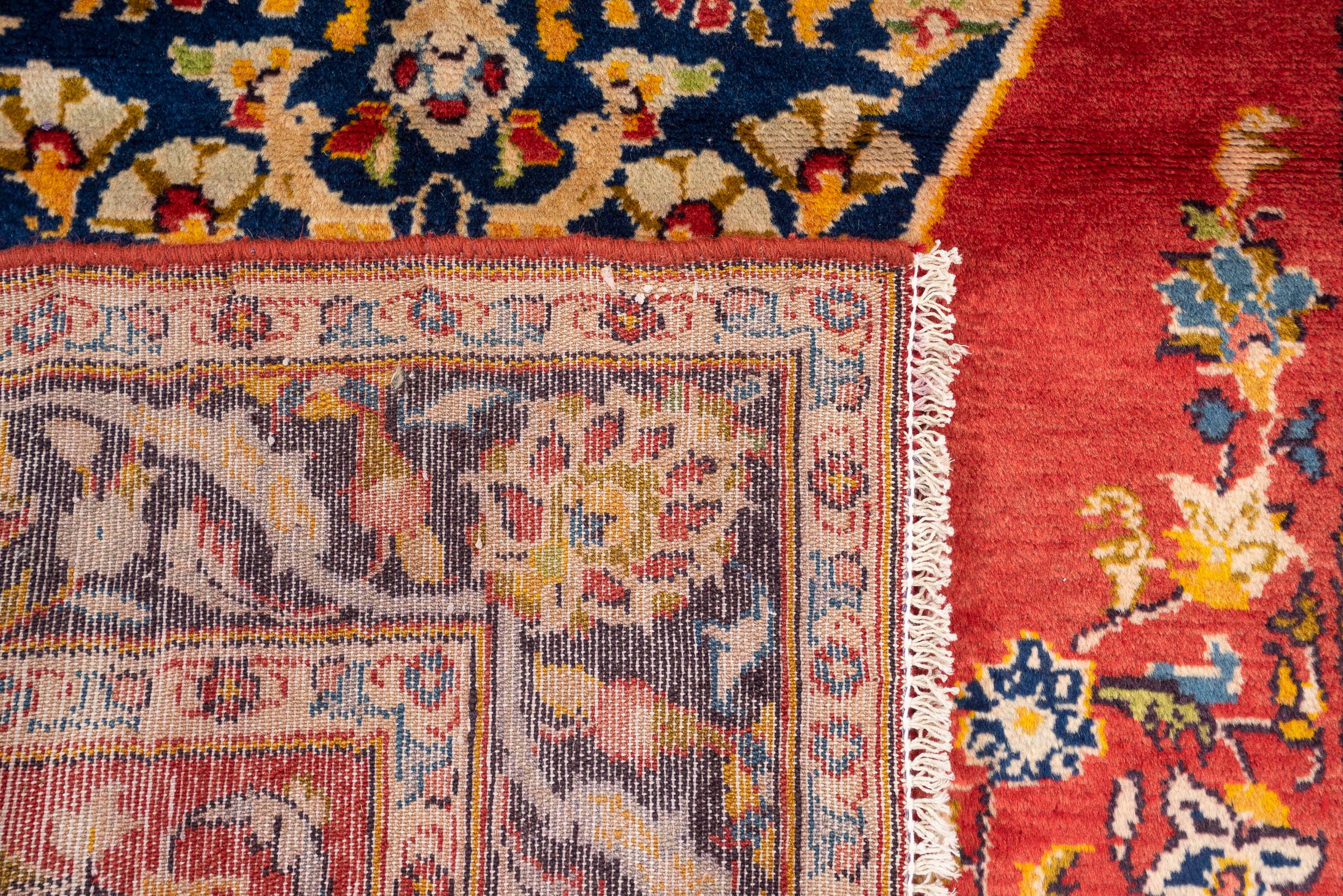 Antique Fine Hamadan Armenian Lachak Toranj Persian Rug