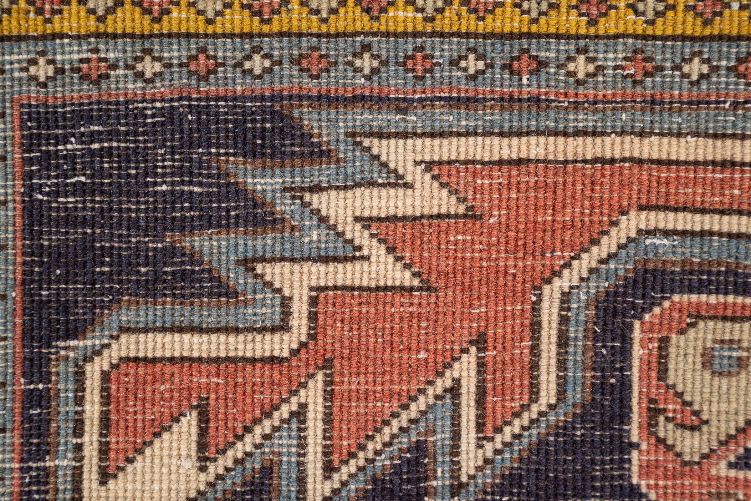 Vintage Nili Ardabil Persian Poshti Rug