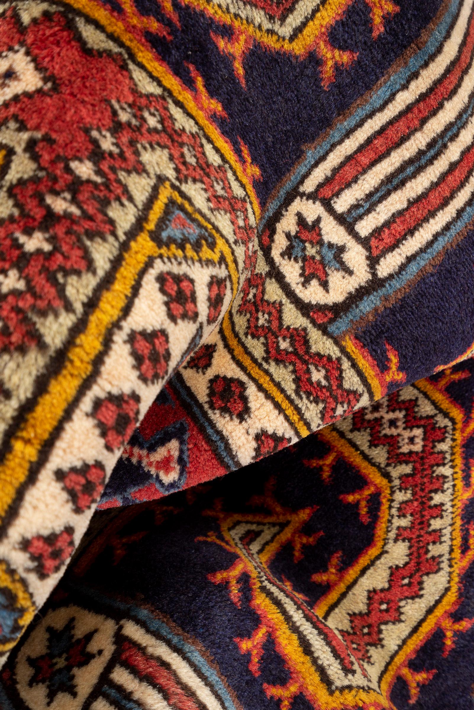 Vintage Nili Ardabil Persian Poshti Rug