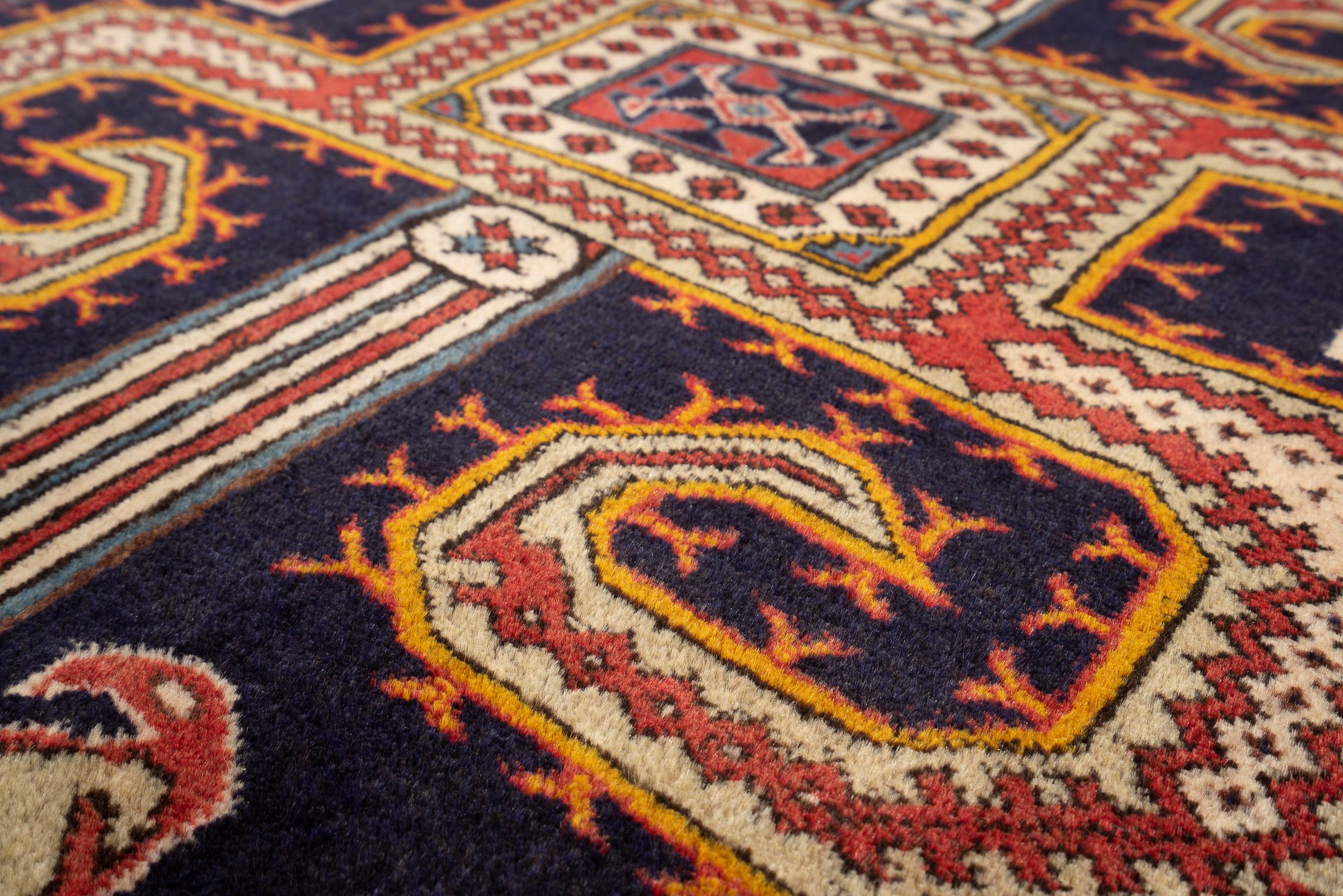 Vintage Nili Ardabil Persian Poshti Rug