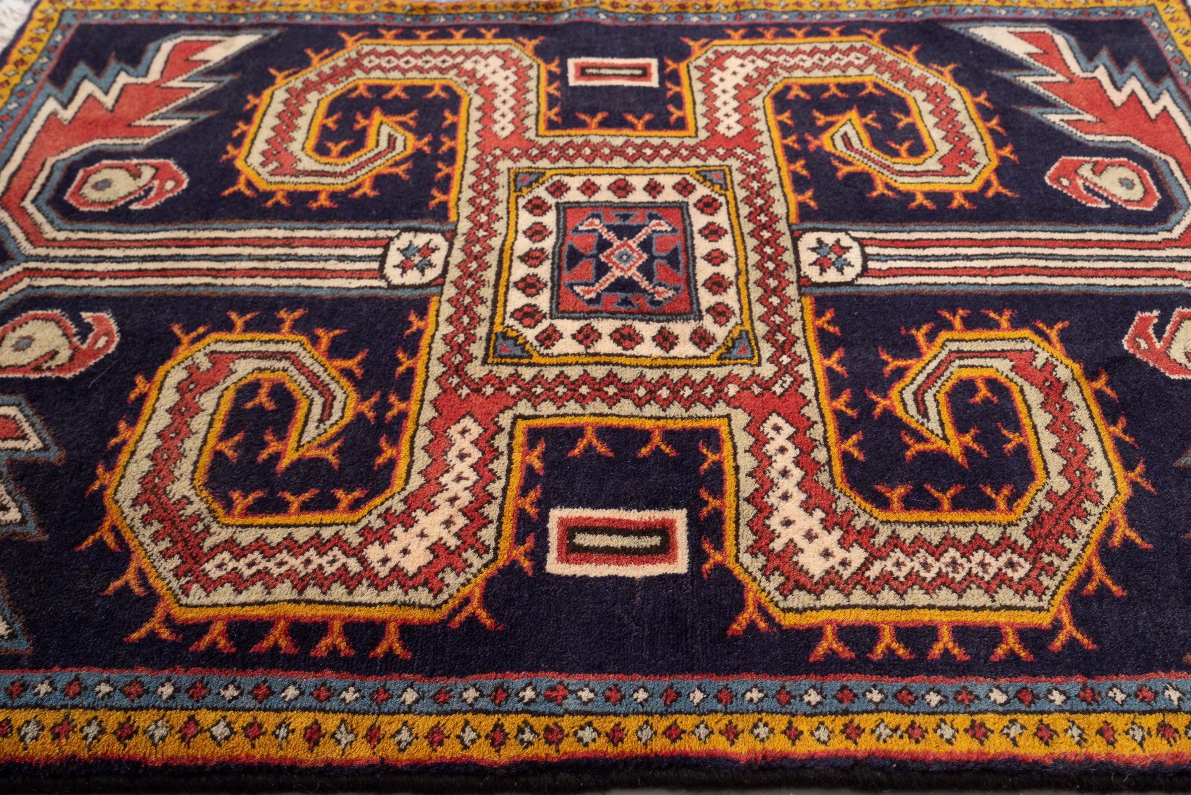 Vintage Nili Ardabil Persian Poshti Rug