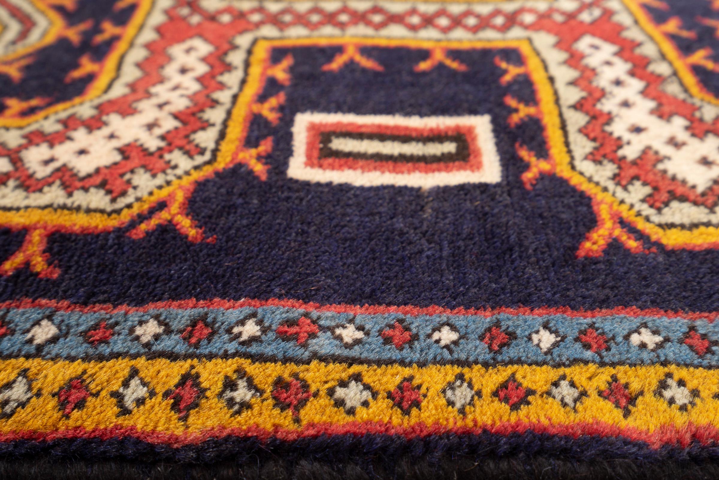 Vintage Nili Ardabil Persian Poshti Rug