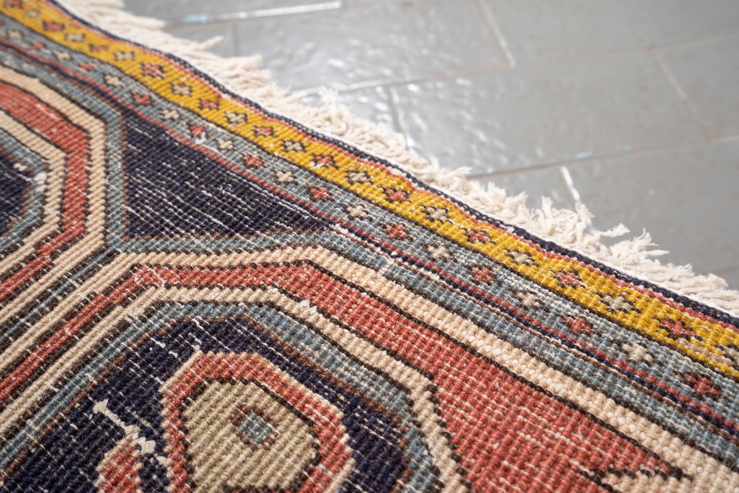 Vintage Nili Ardabil Persian Poshti Rug