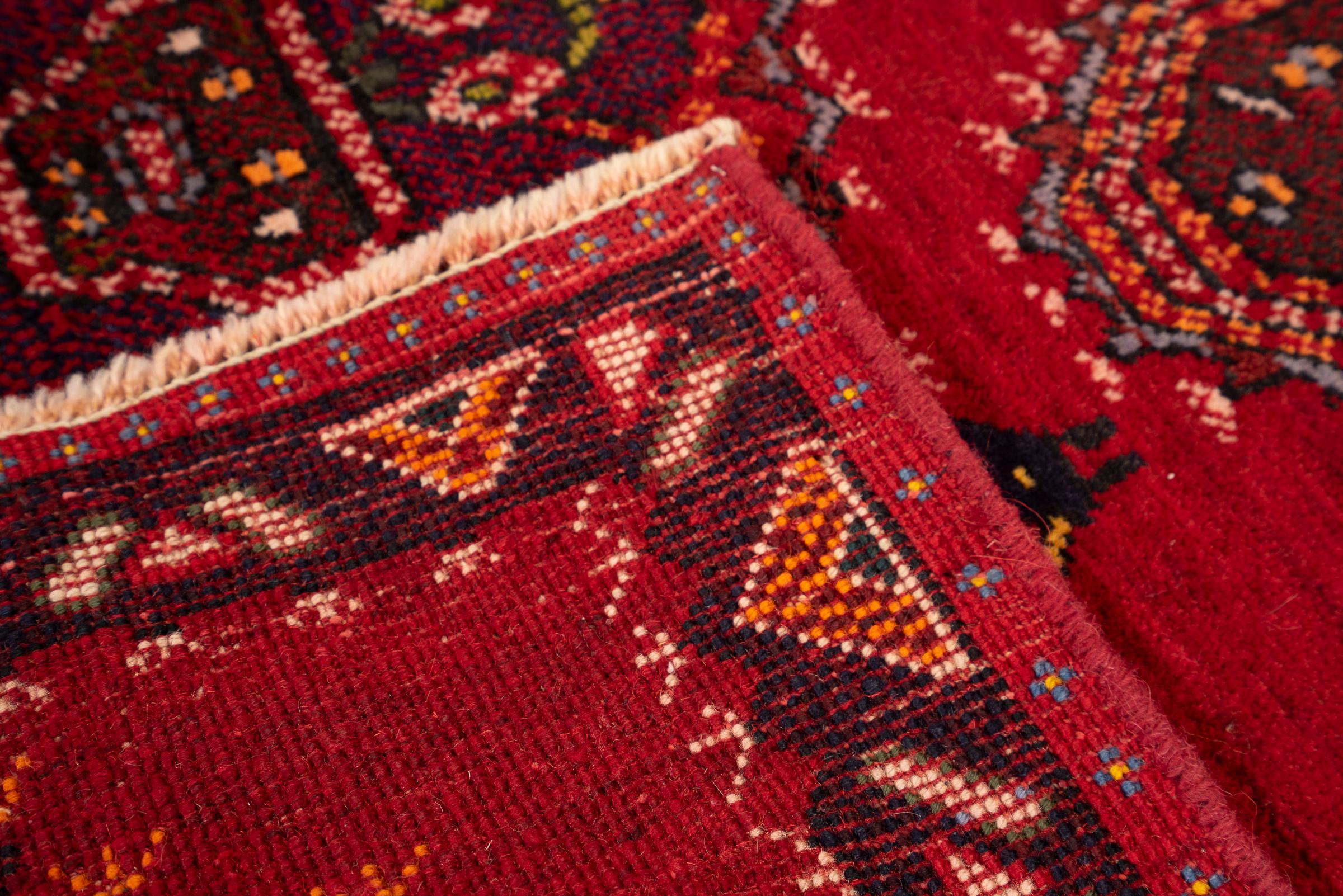 Vintage Kerman Dated (1990) Morqi Persian Poshti Rug