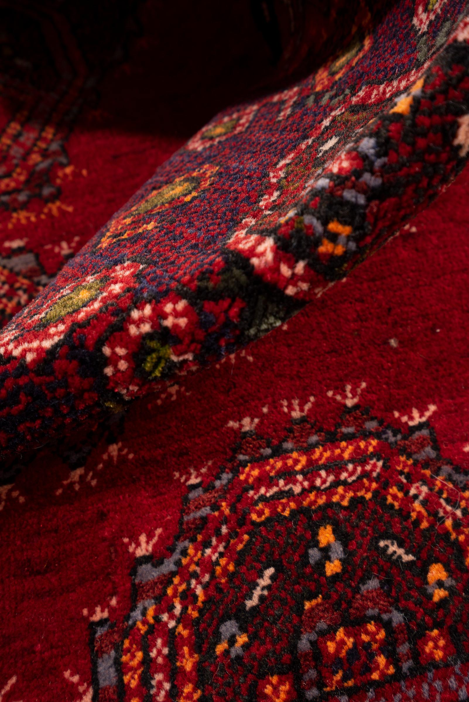 Vintage Kerman Dated (1990) Morqi Persian Poshti Rug