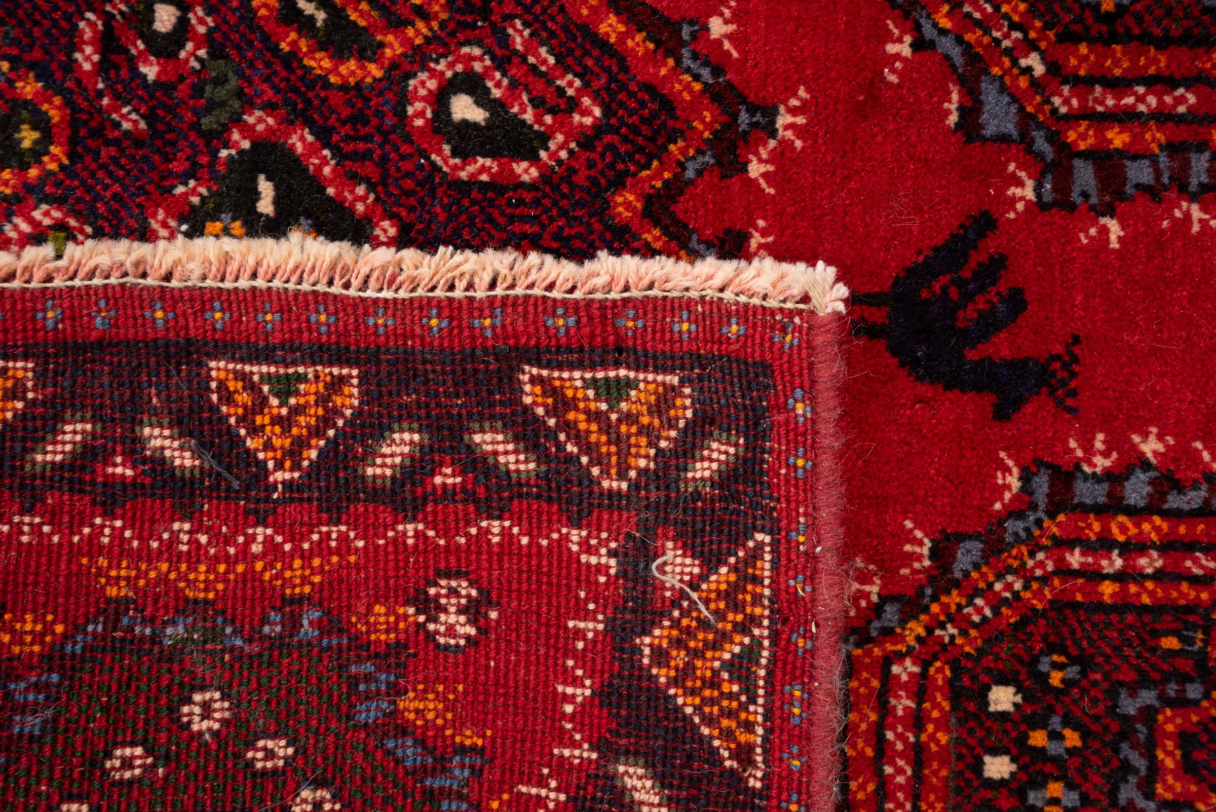 Vintage Kerman Dated (1990) Morqi Persian Poshti Rug