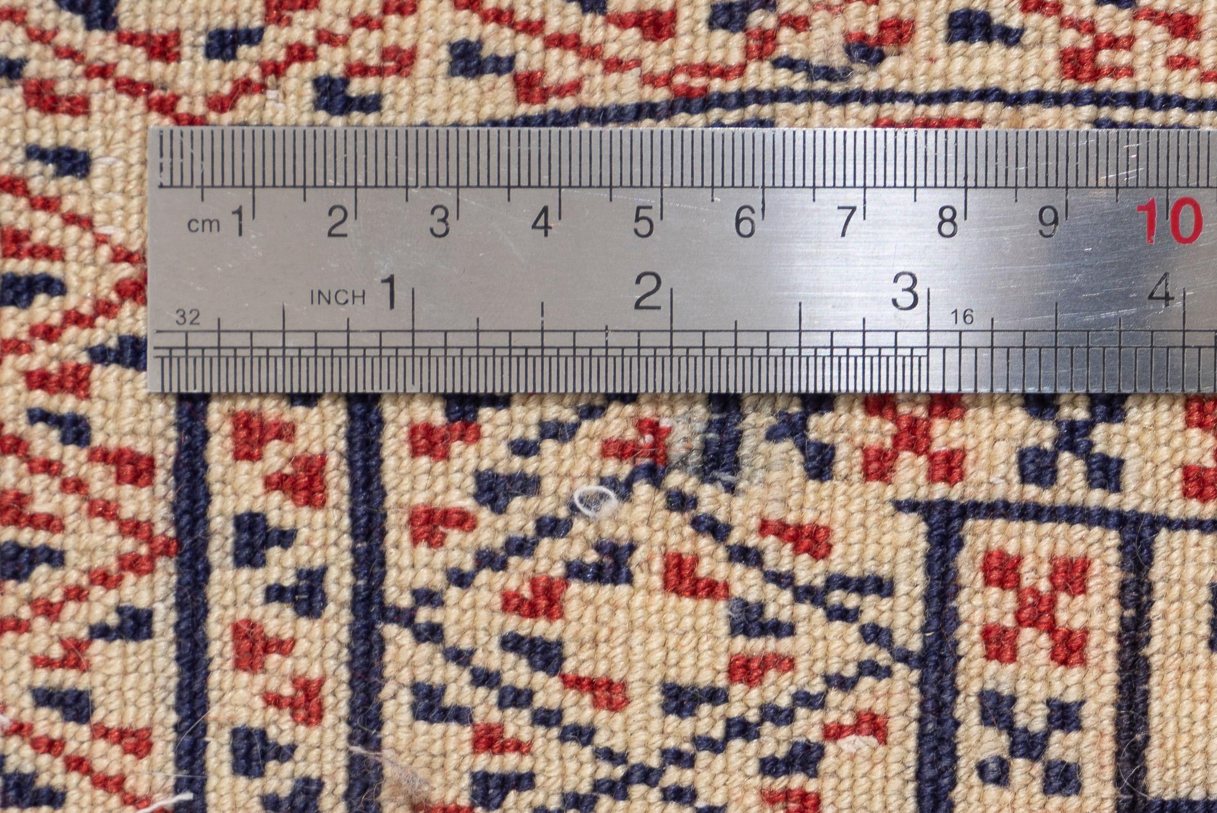 Vintage Fine Torkaman Yamut Qafse Gool Persian Poshti Rug