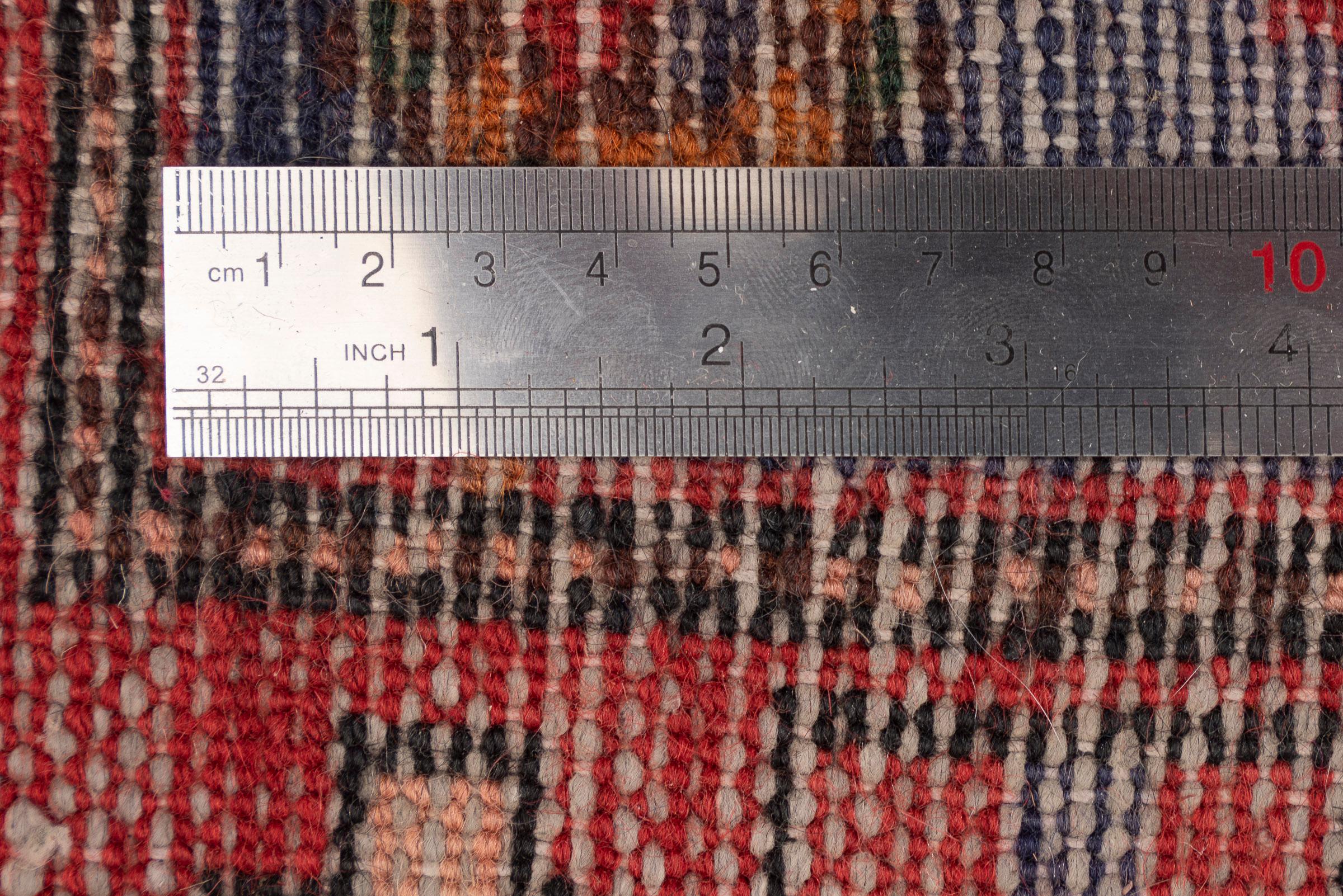 Vintage Hamadan Double Toranj Persian Poshti Rug