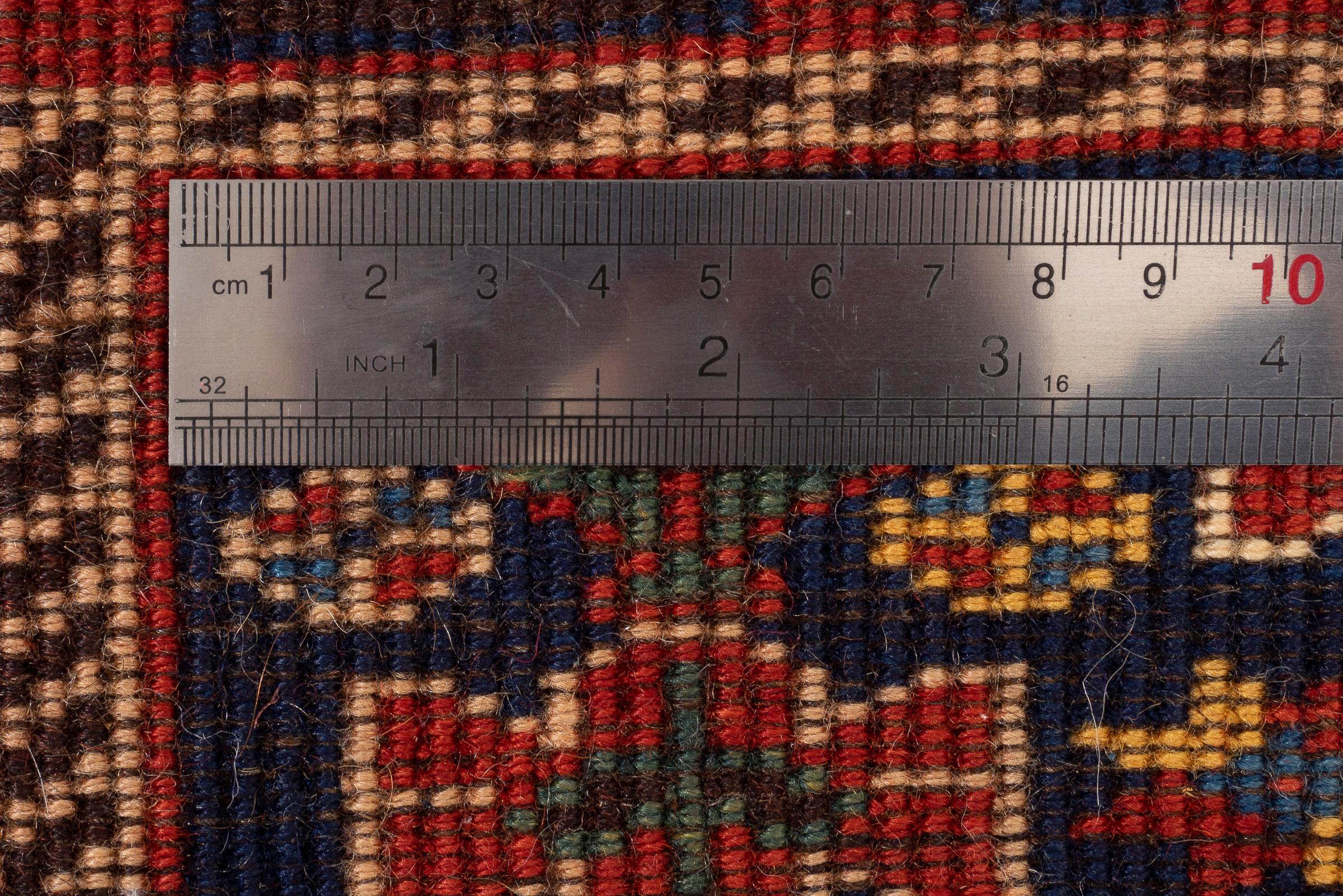 Antique Yalame Triple Toranj Persian Rug