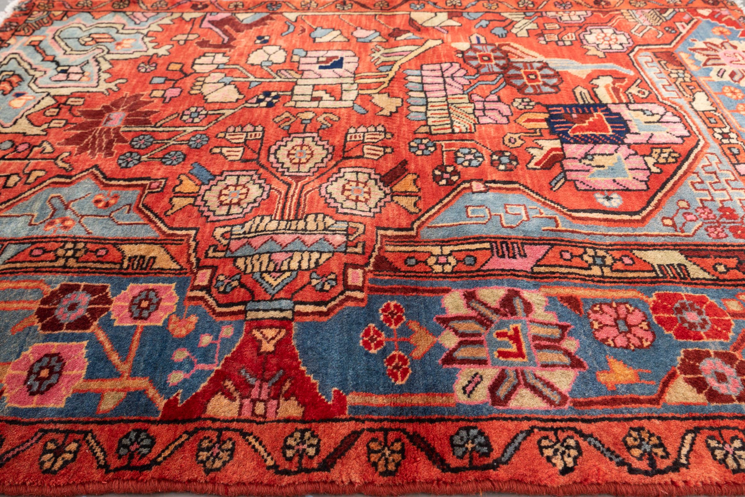 Vintage Nahavand Vagireh (Plan) Persian Rug