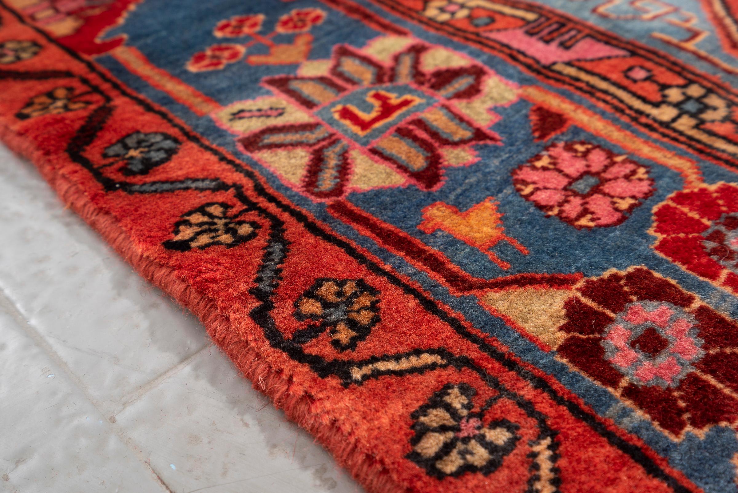Vintage Nahavand Vagireh (Plan) Persian Rug