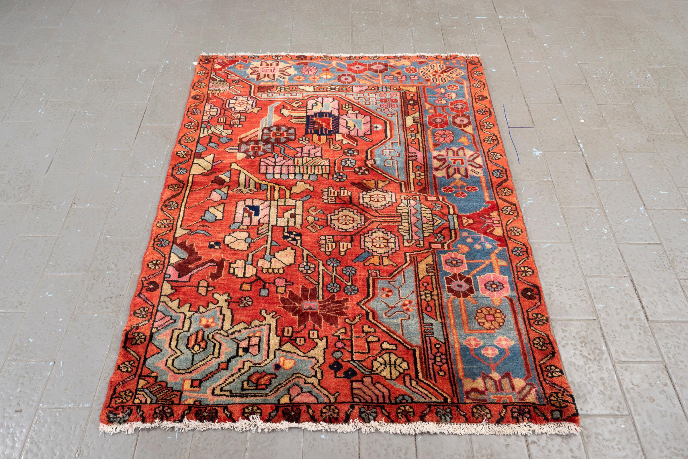 Vintage Nahavand Vagireh (Plan) Persian Rug