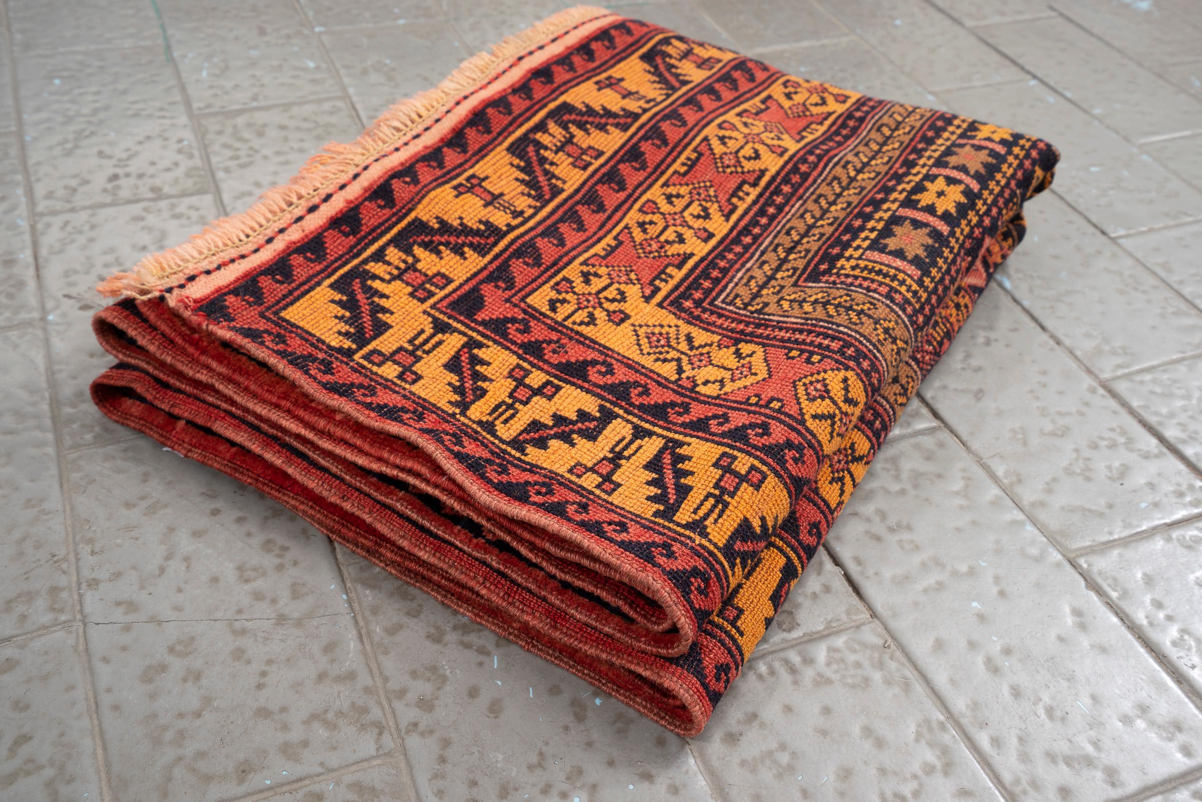 Antique Baluch Prayer Matt Persian Rug