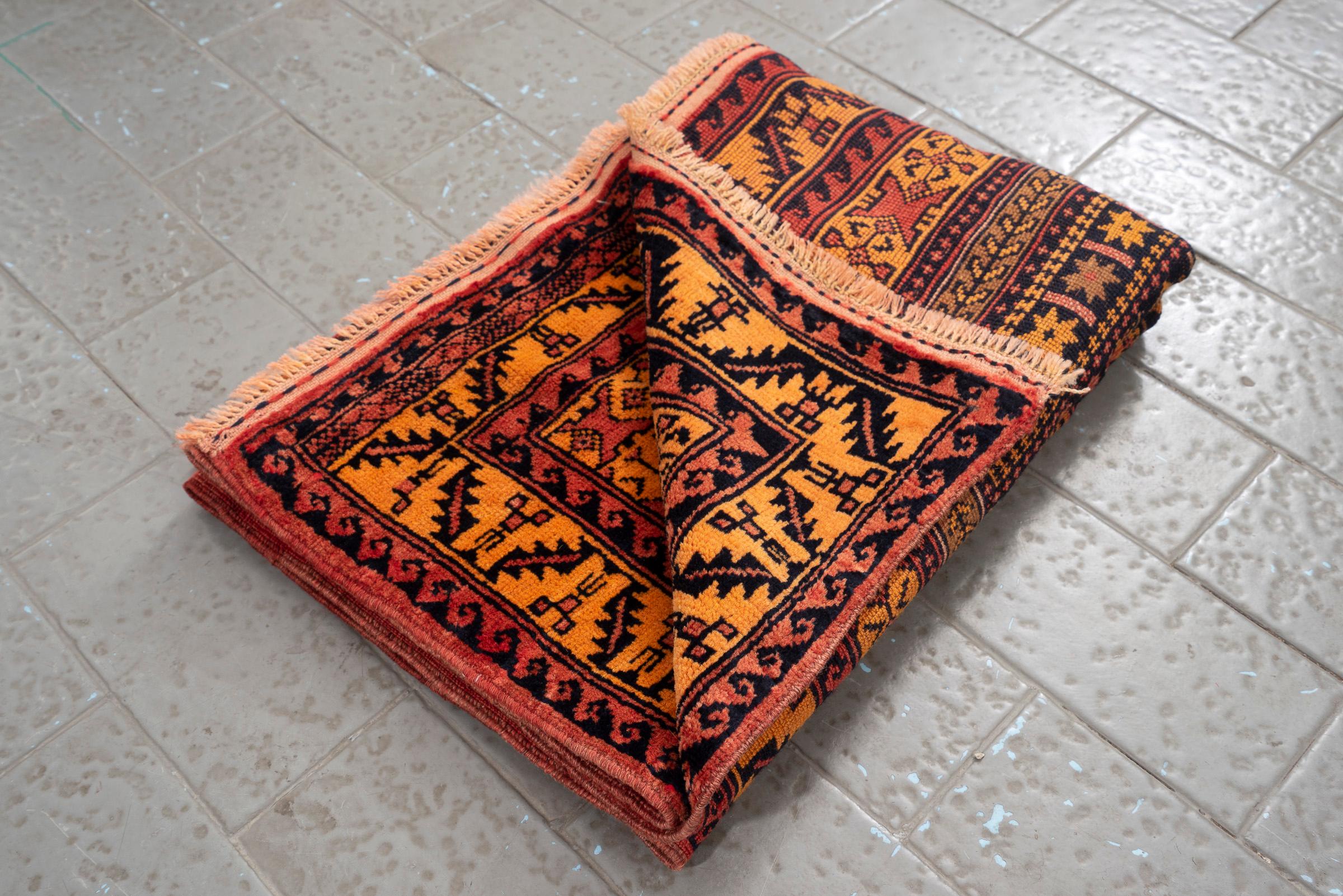 Antique Baluch Prayer Matt Persian Rug