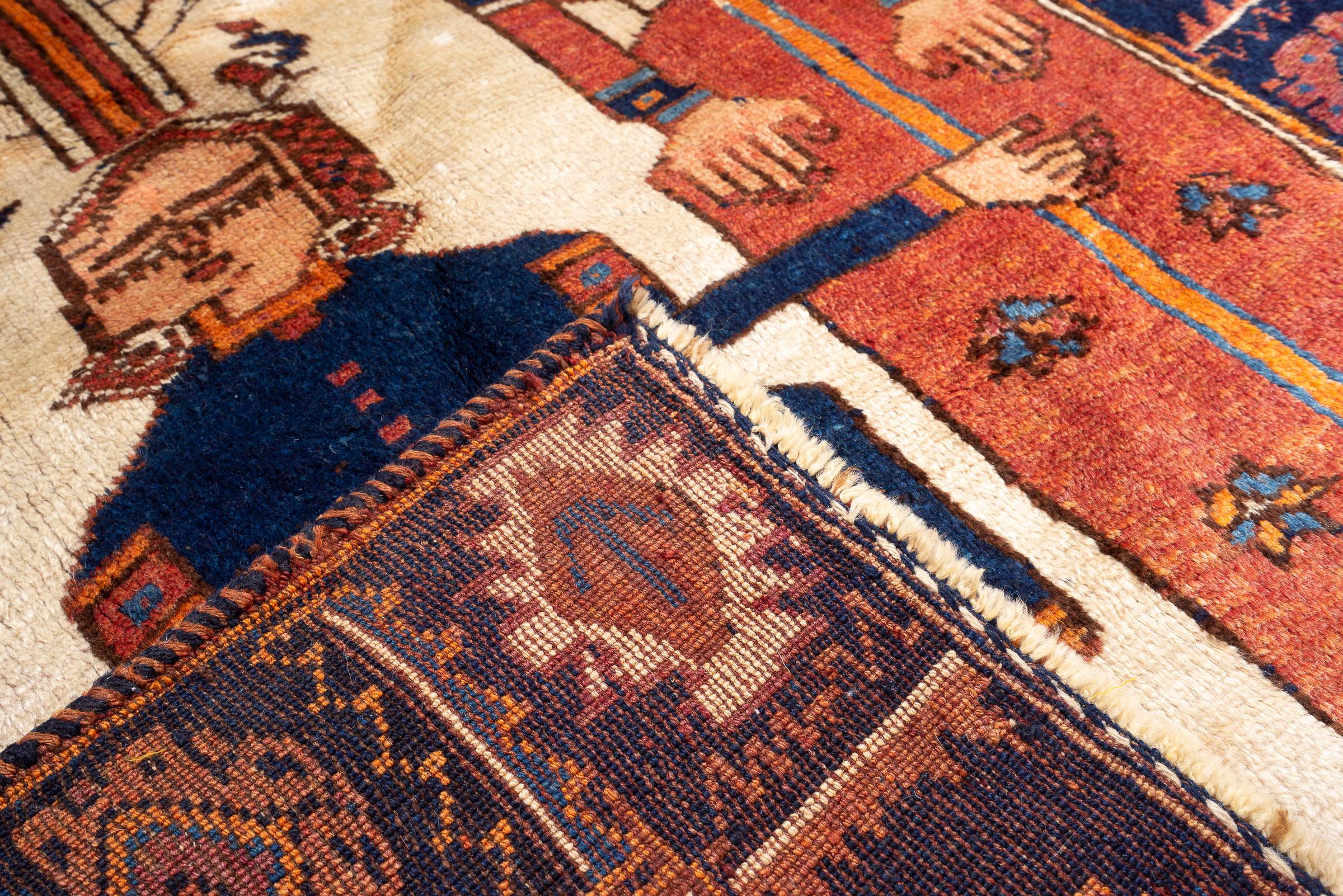 Antique Malayer Hooshang Shah Persian Rug