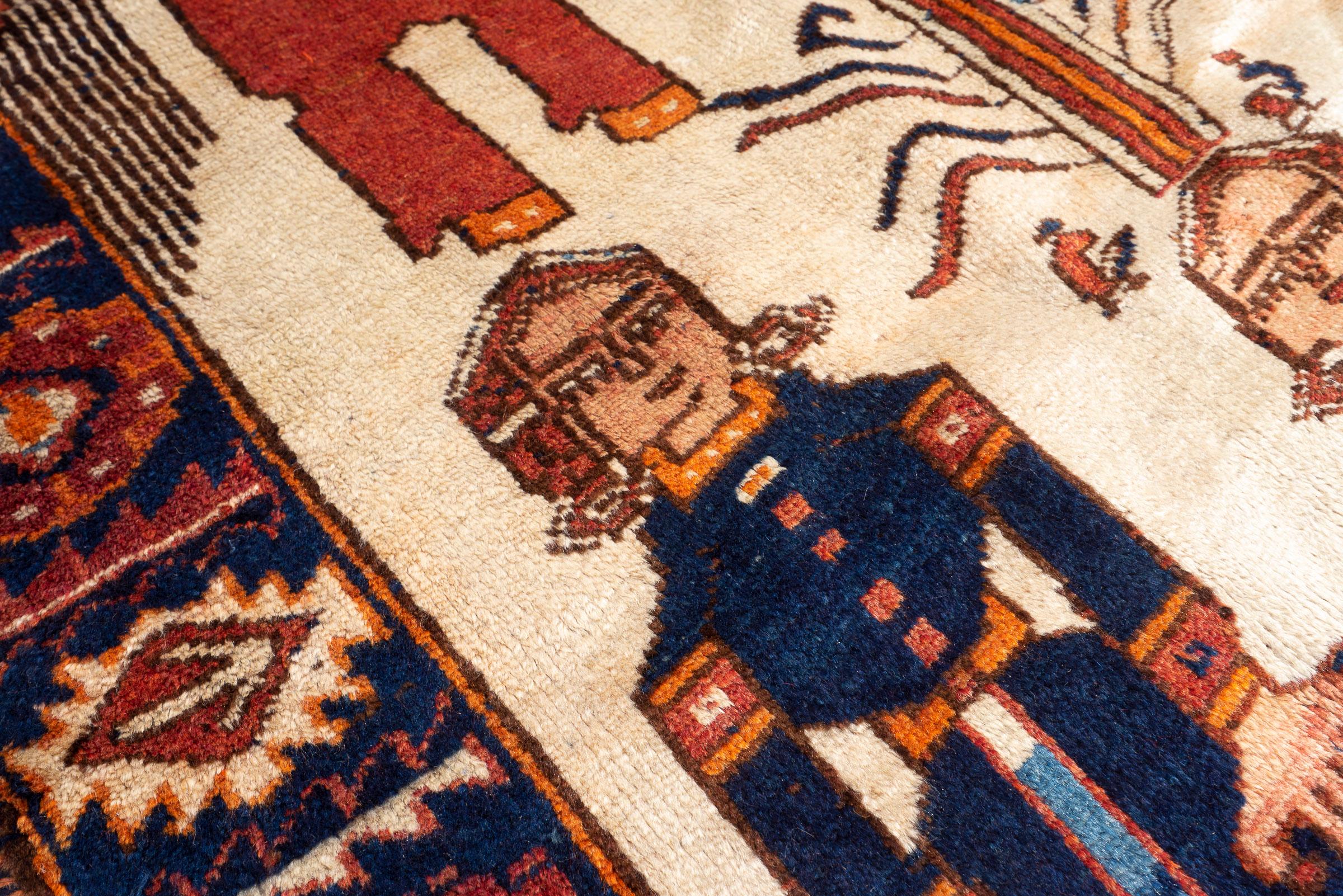 Antique Malayer Hooshang Shah Persian Rug