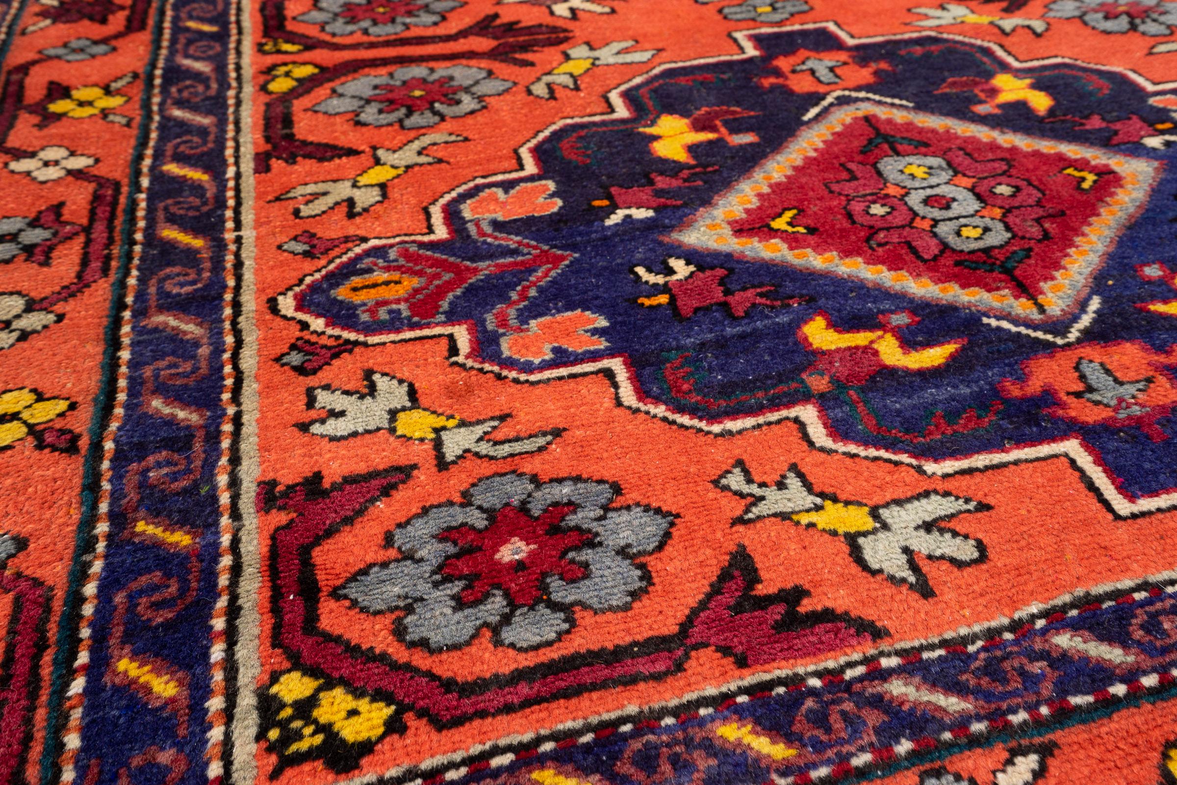 Azarbaijan Caucasian Kazak Triple Toranj