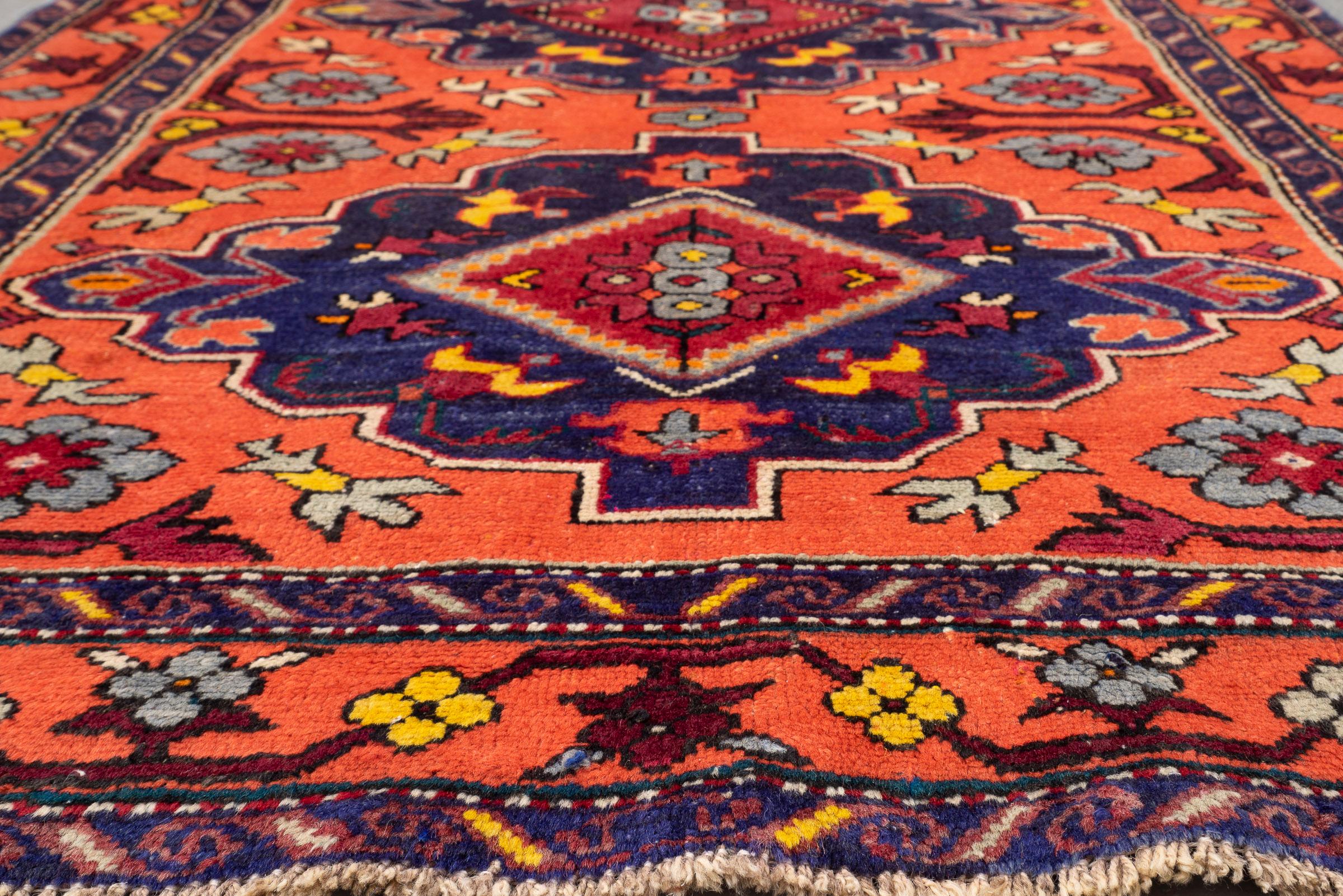 Azarbaijan Caucasian Kazak Triple Toranj