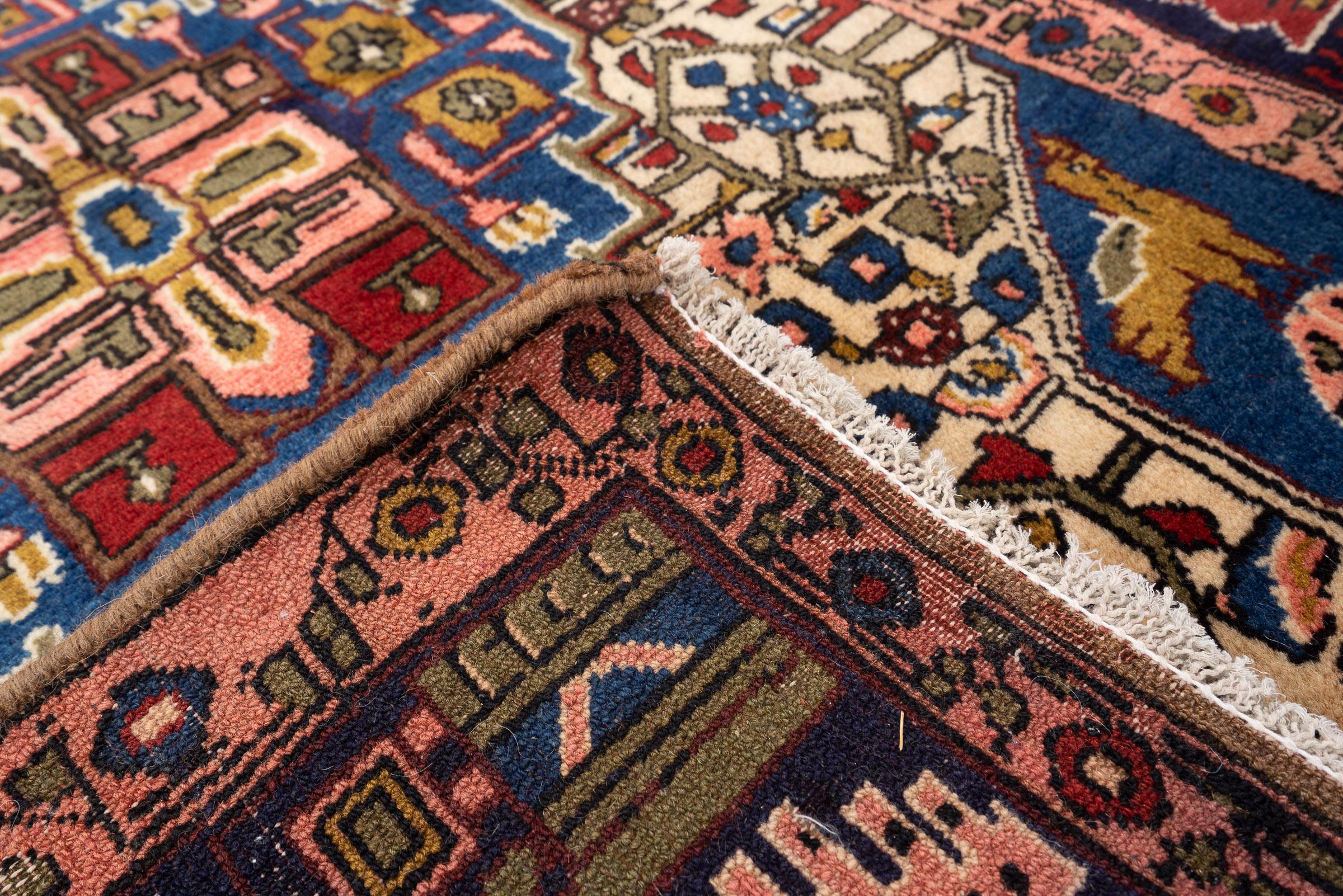 Vintage Nahavand Gol Heydar Persian Rug