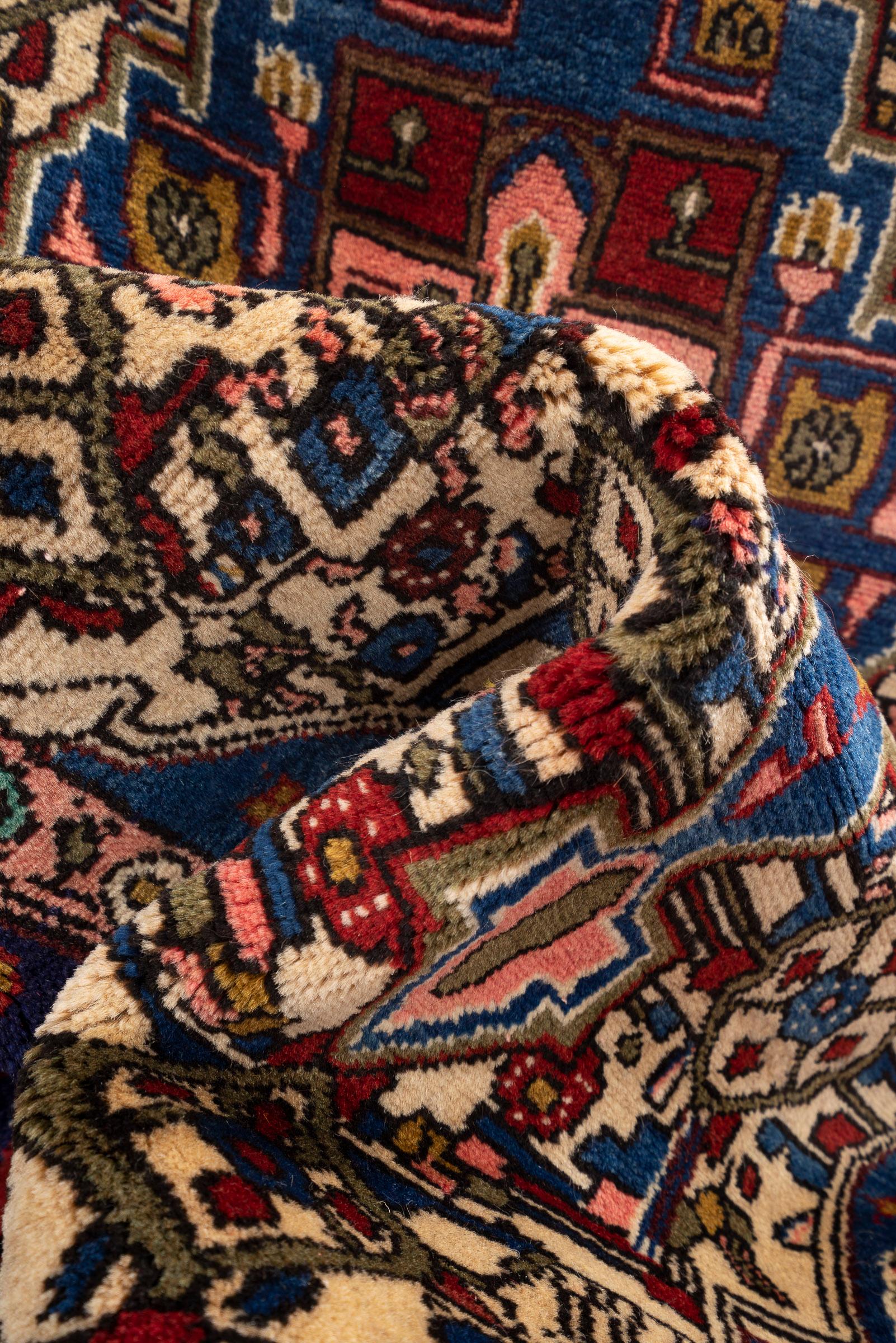 Vintage Nahavand Gol Heydar Persian Rug
