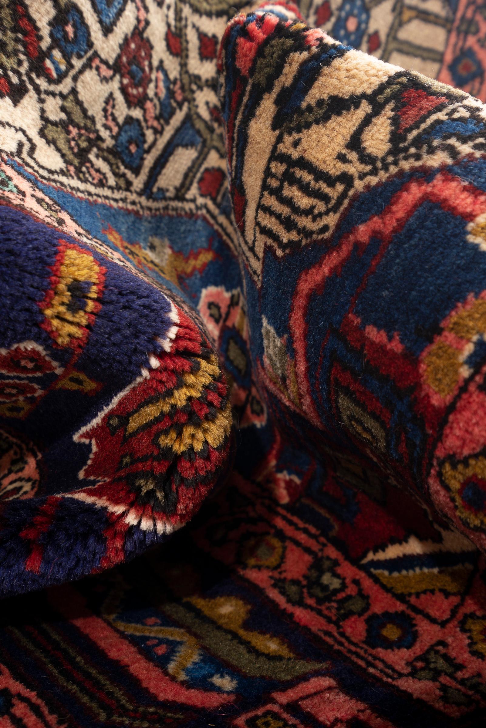 Vintage Nahavand Gol Heydar Persian Rug