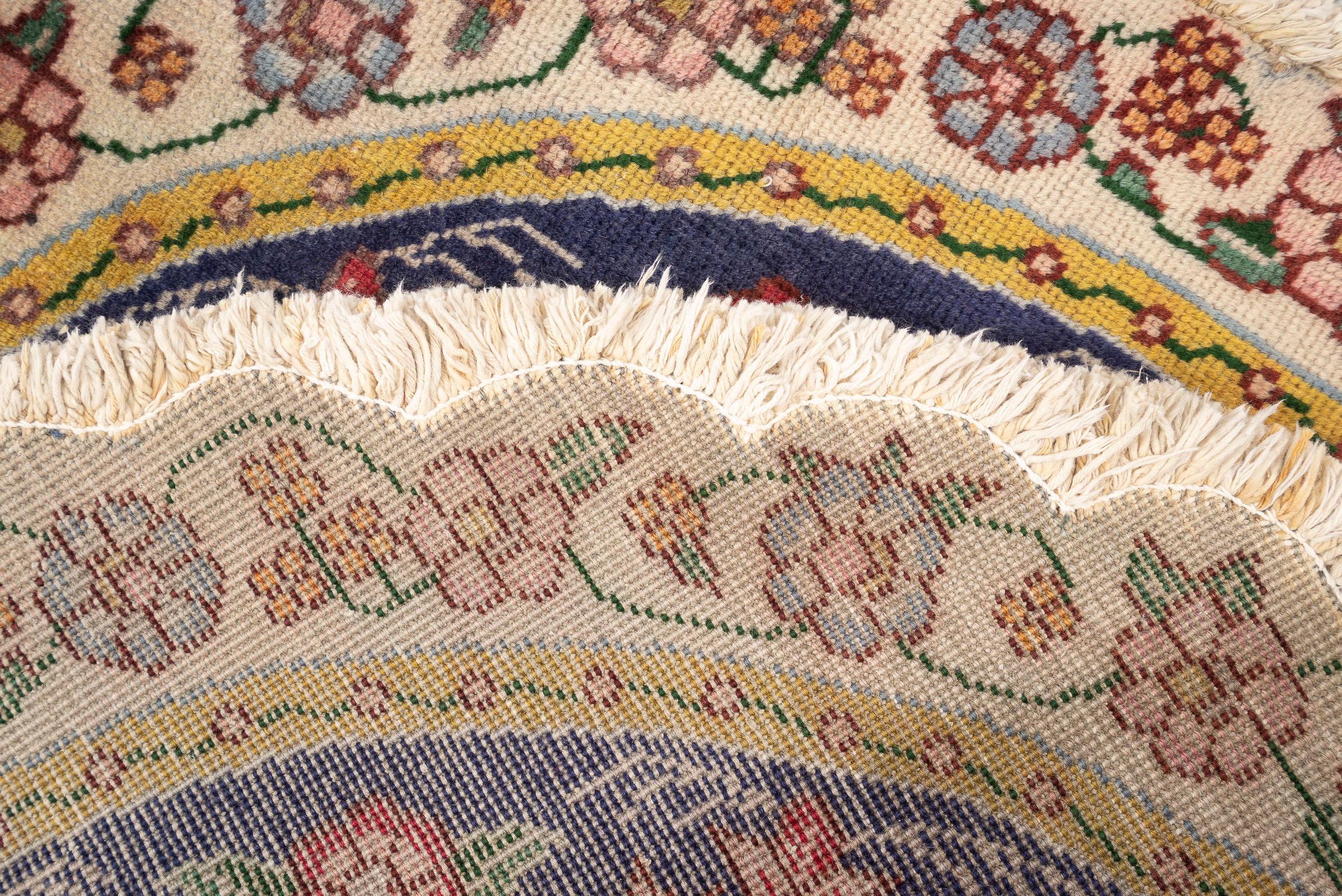Tabriz Floral Circular Persian Rug