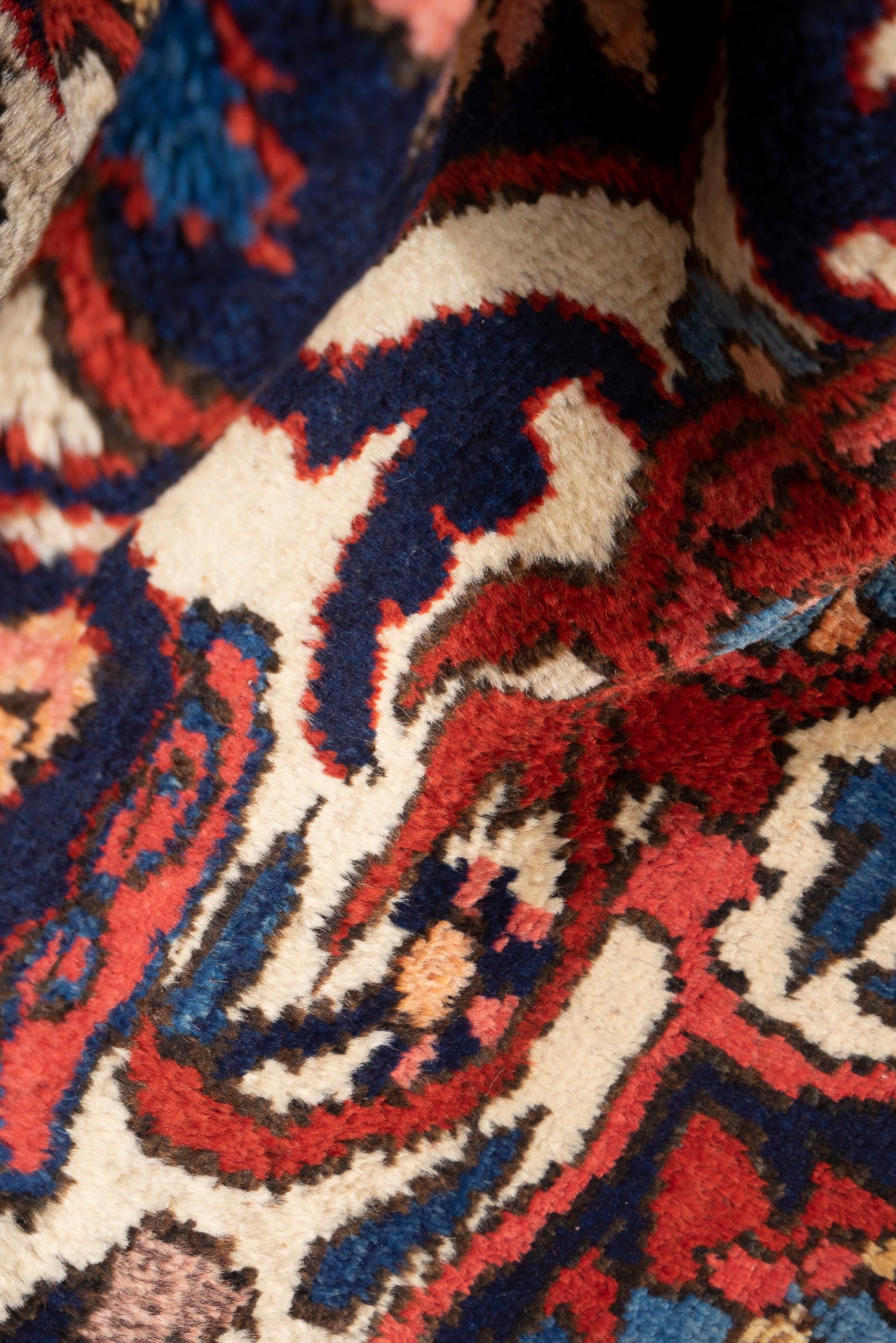 Antique Circular Bakhtiari Persian Rug