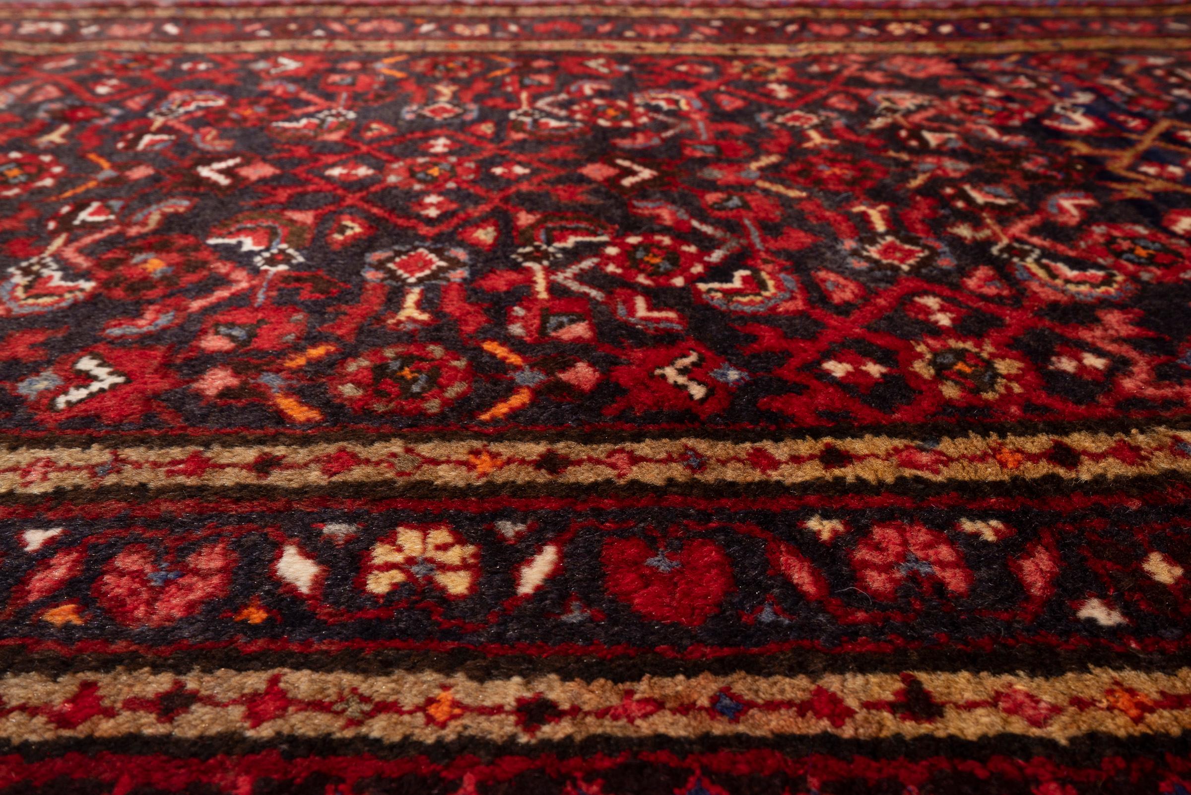 Vintage Malayer Mahi Persian Runner Rug