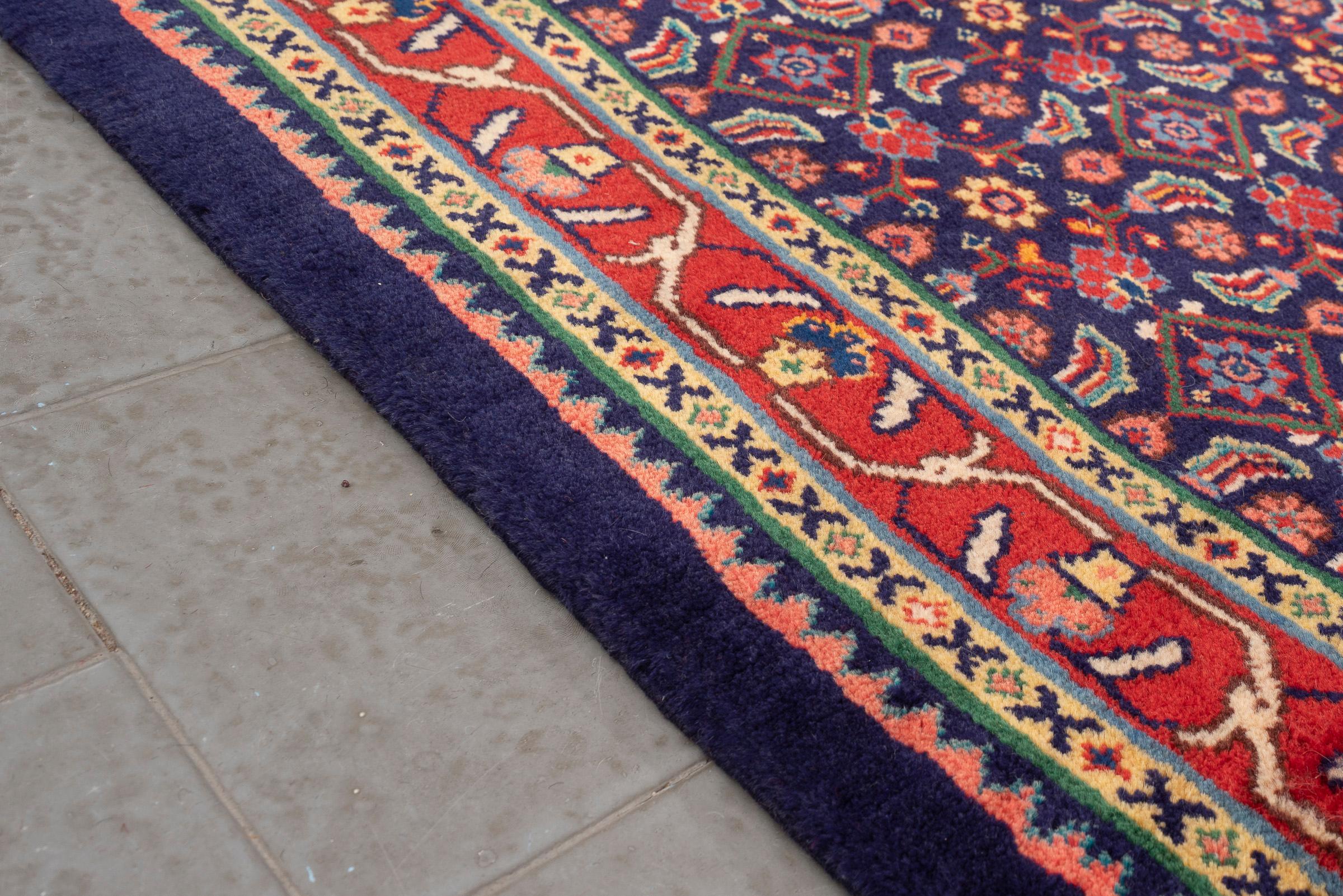 Fine Sarouk Mahi Persian Runner Rug