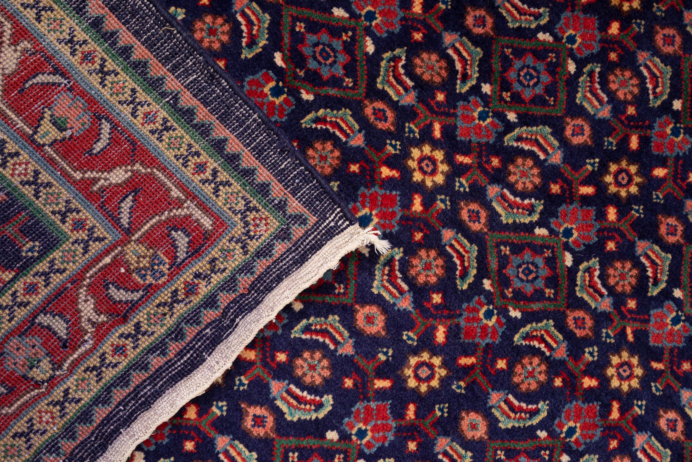 Fine Sarouk Mahi Persian Runner Rug