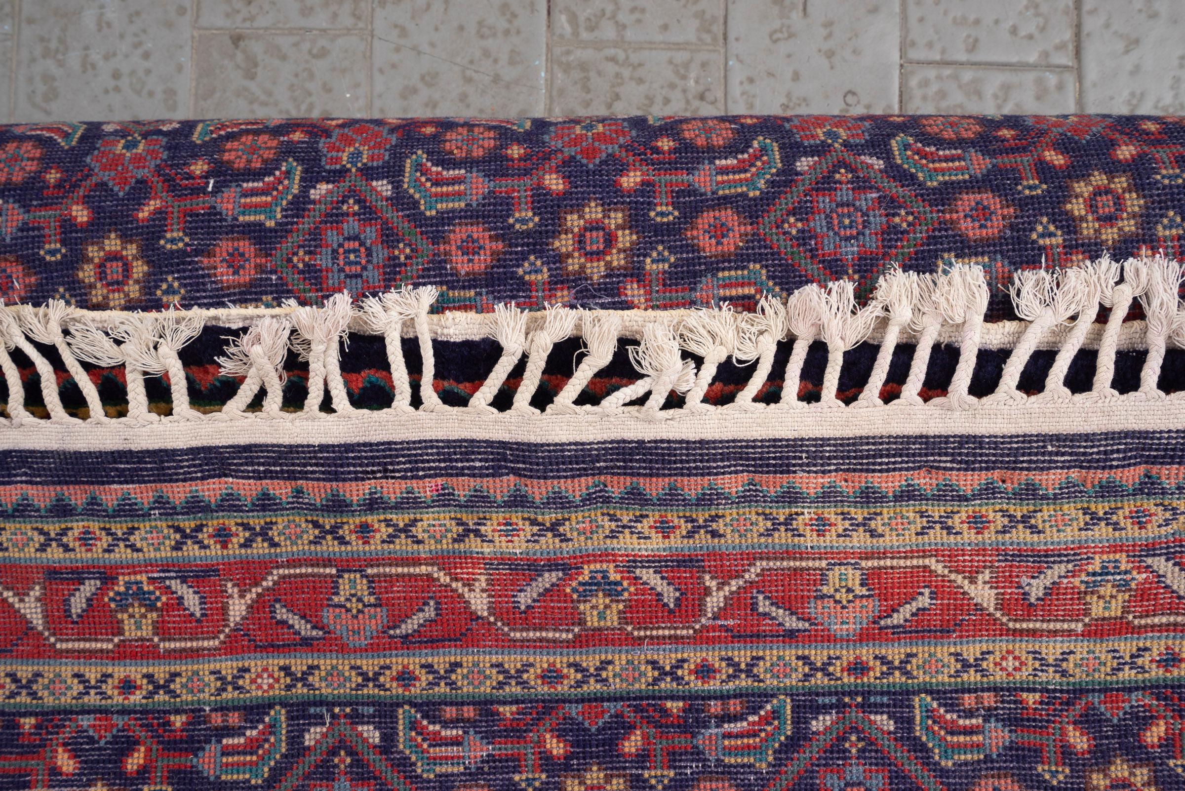 Fine Sarouk Mahi Persian Runner Rug