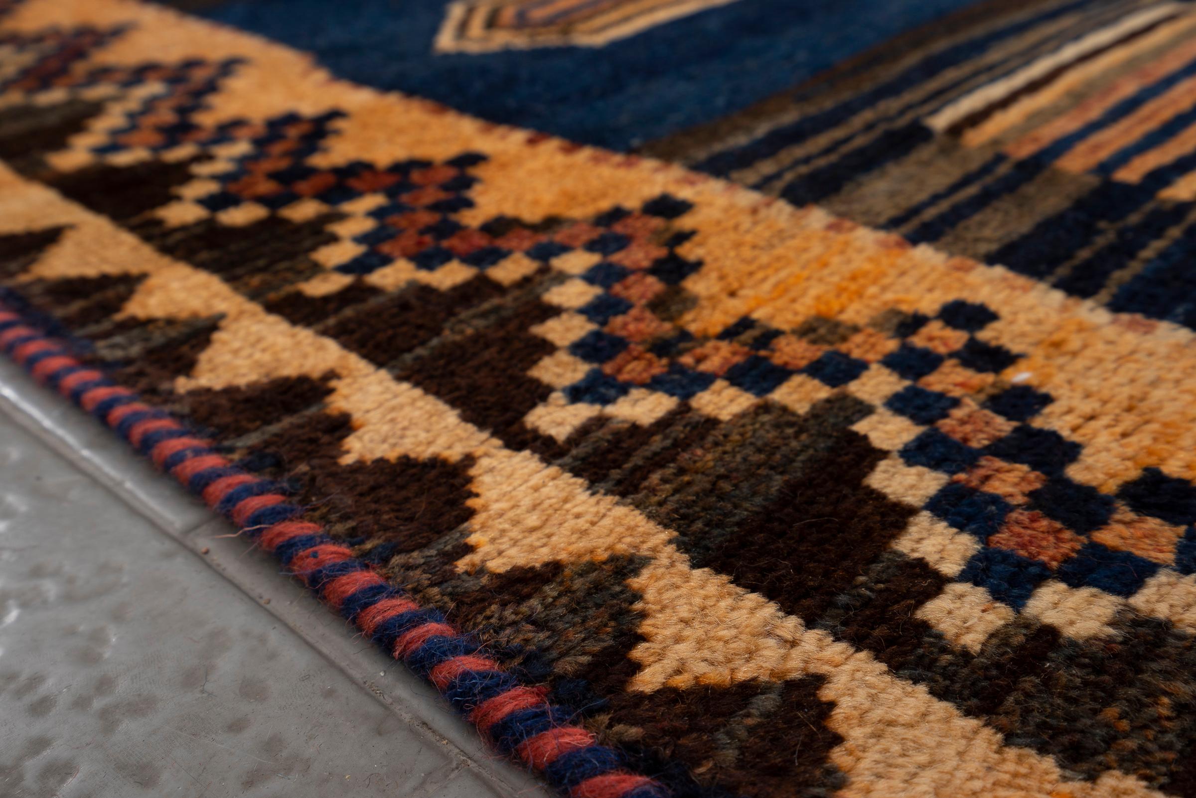 Antique Lori Nili Crosses Persian Gabbeh Rug