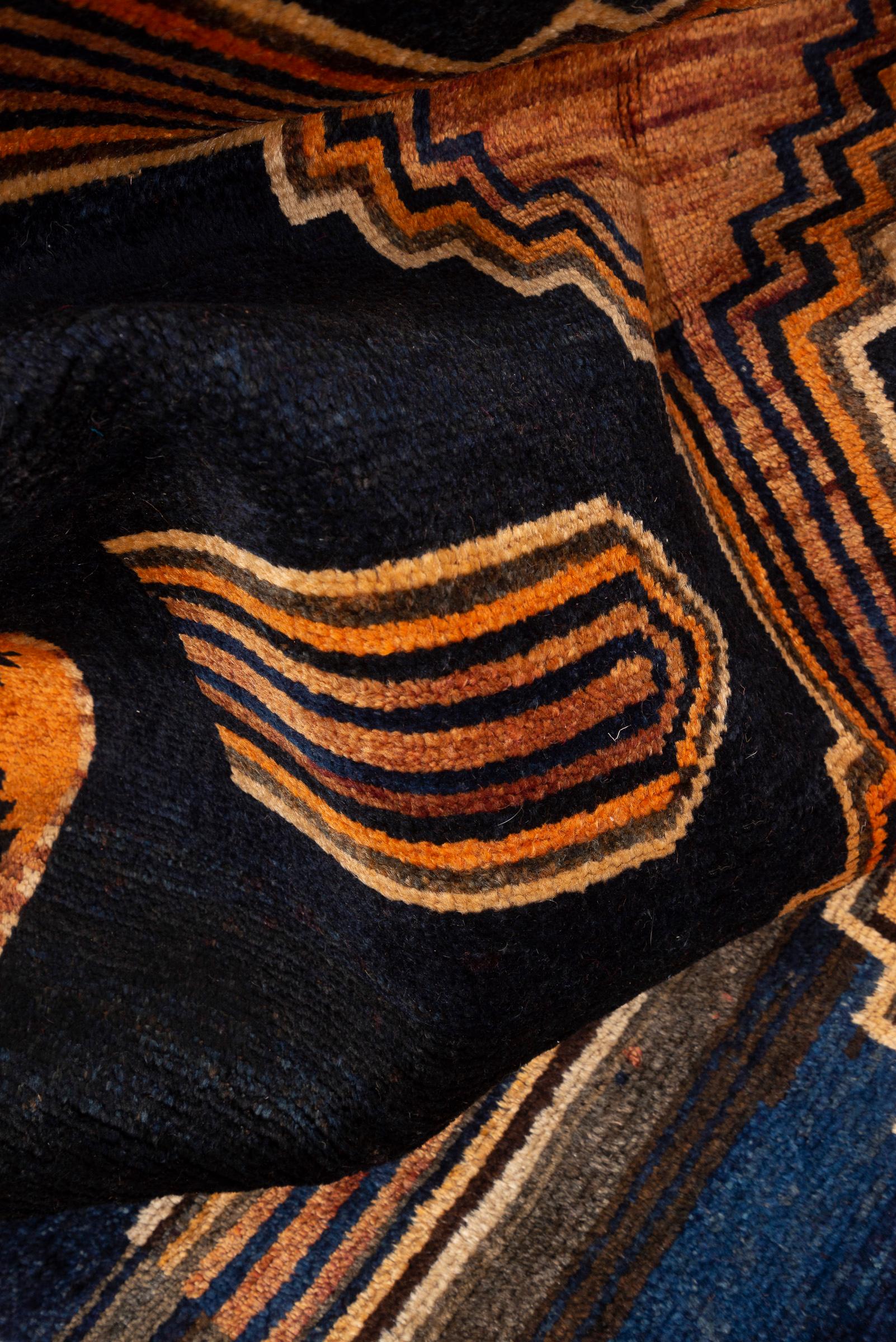 Antique Lori Nili Crosses Persian Gabbeh Rug