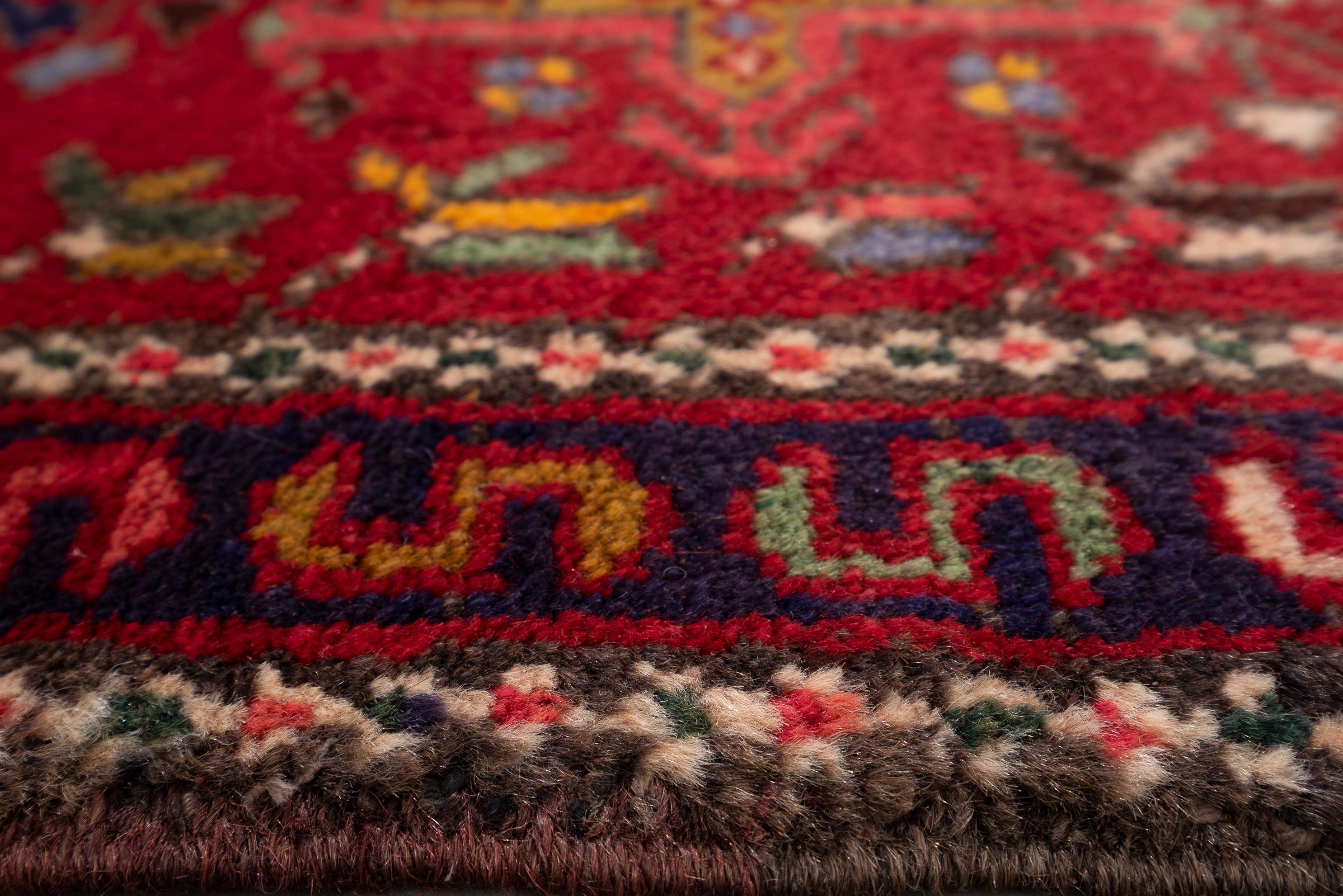 Antique Qaraja Persian Runner Rug
