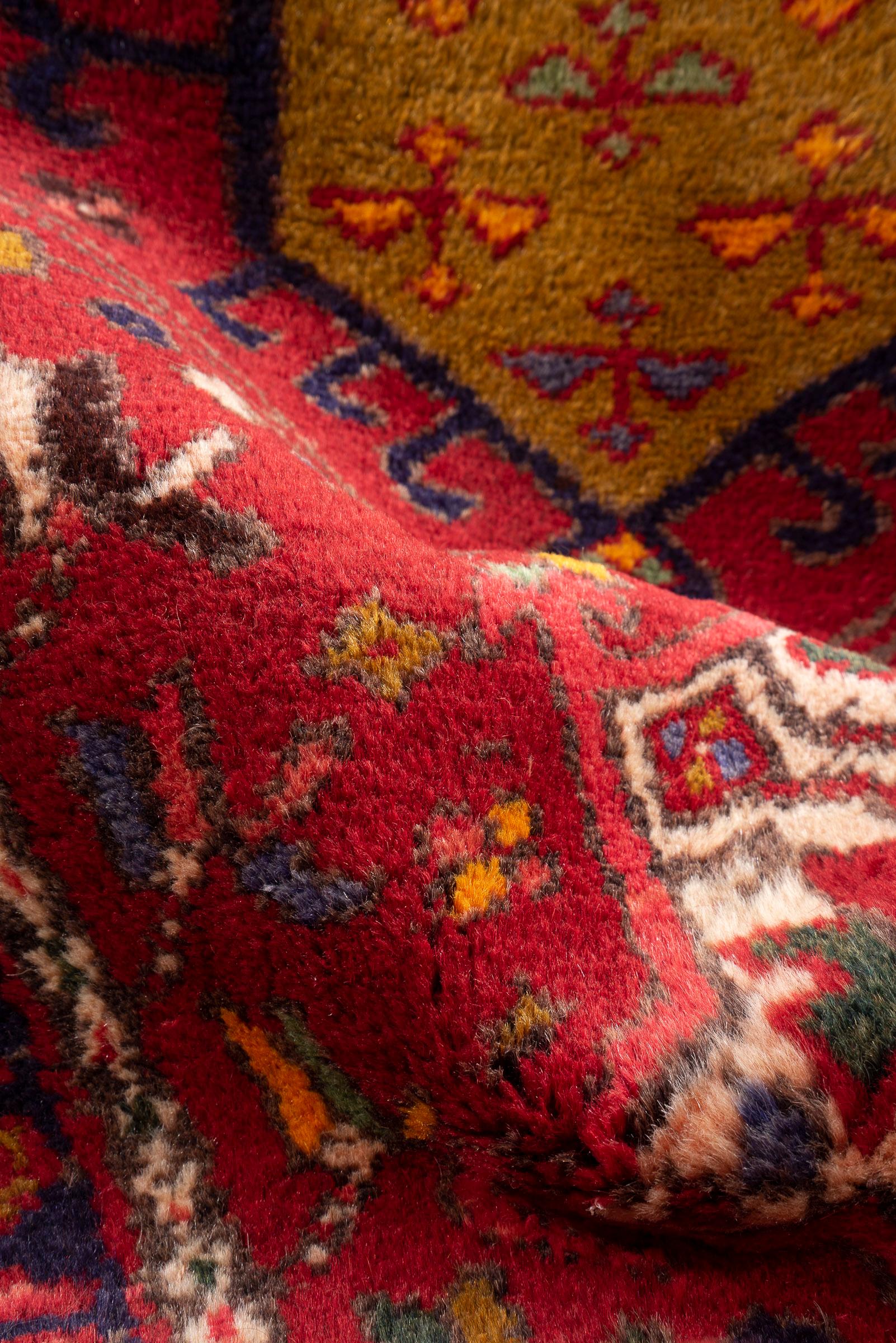 Antique Qaraja Persian Runner Rug