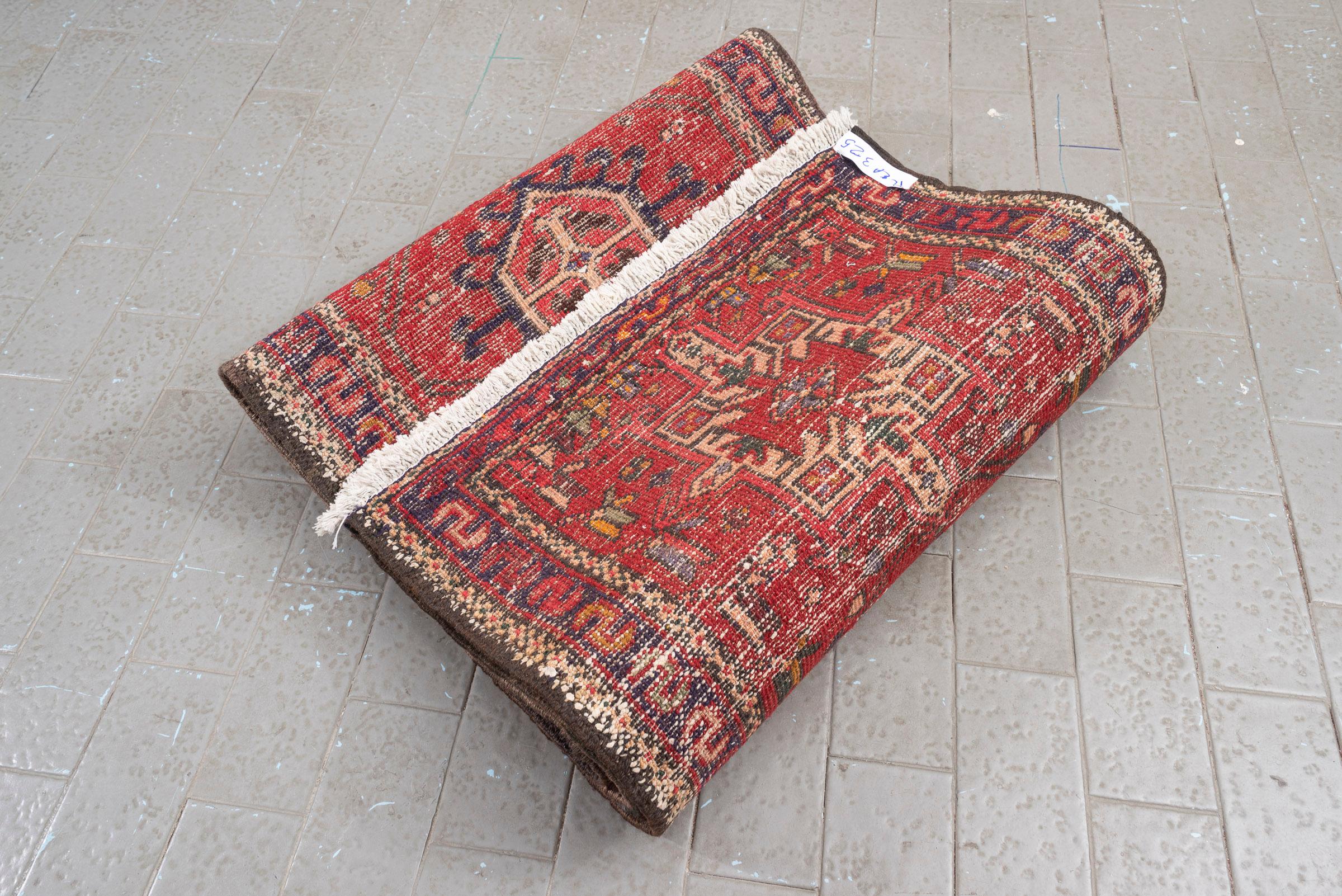 Antique Qaraja Persian Runner Rug