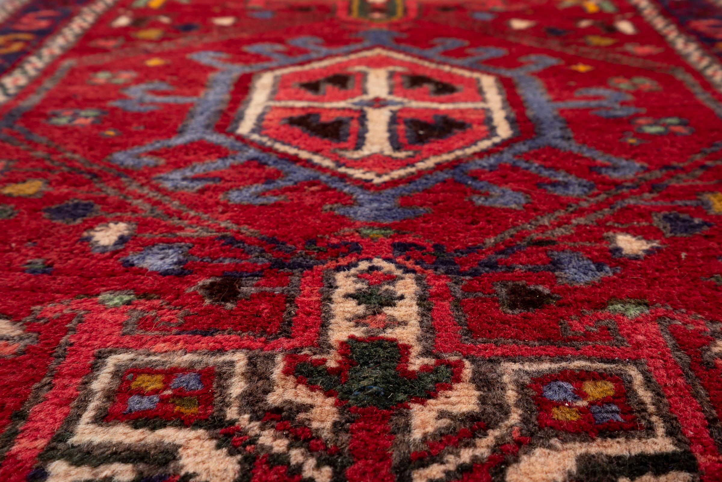 Antique Qaraja Persian Runner Rug