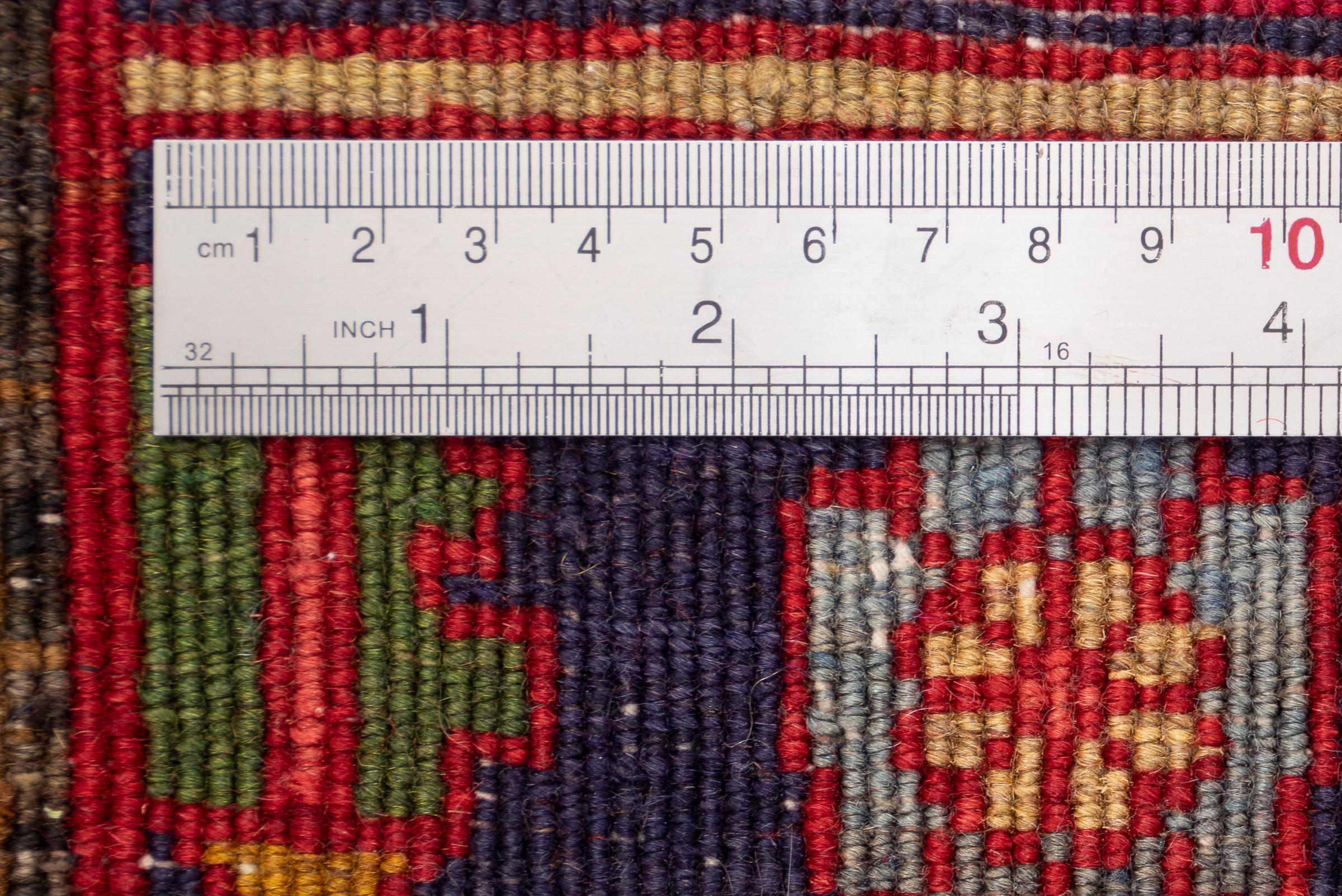 Vintage Zanjan Mahi Qalat Persian Rug
