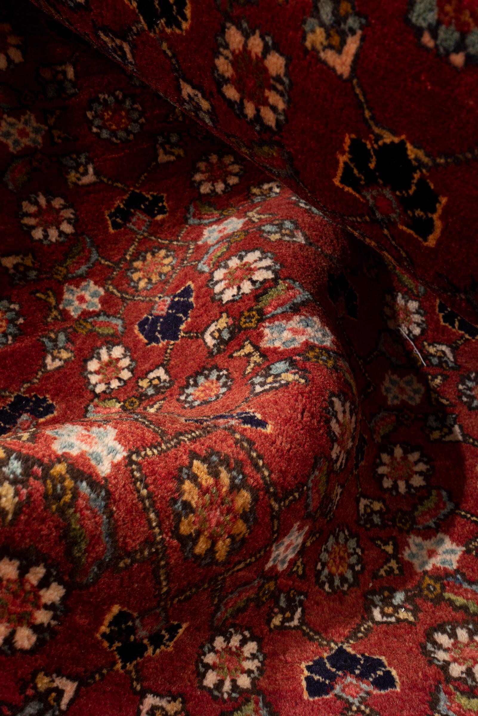Vintage Zanjan Mahi Qalat Persian Rug