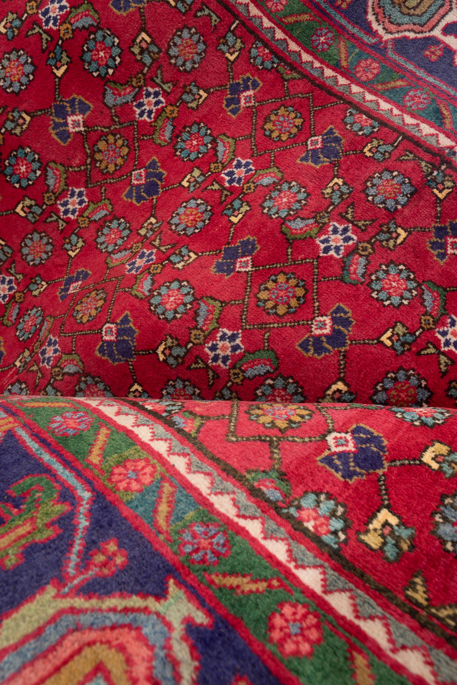 Vintage Zanjan Mahi Qalat Persian Rug